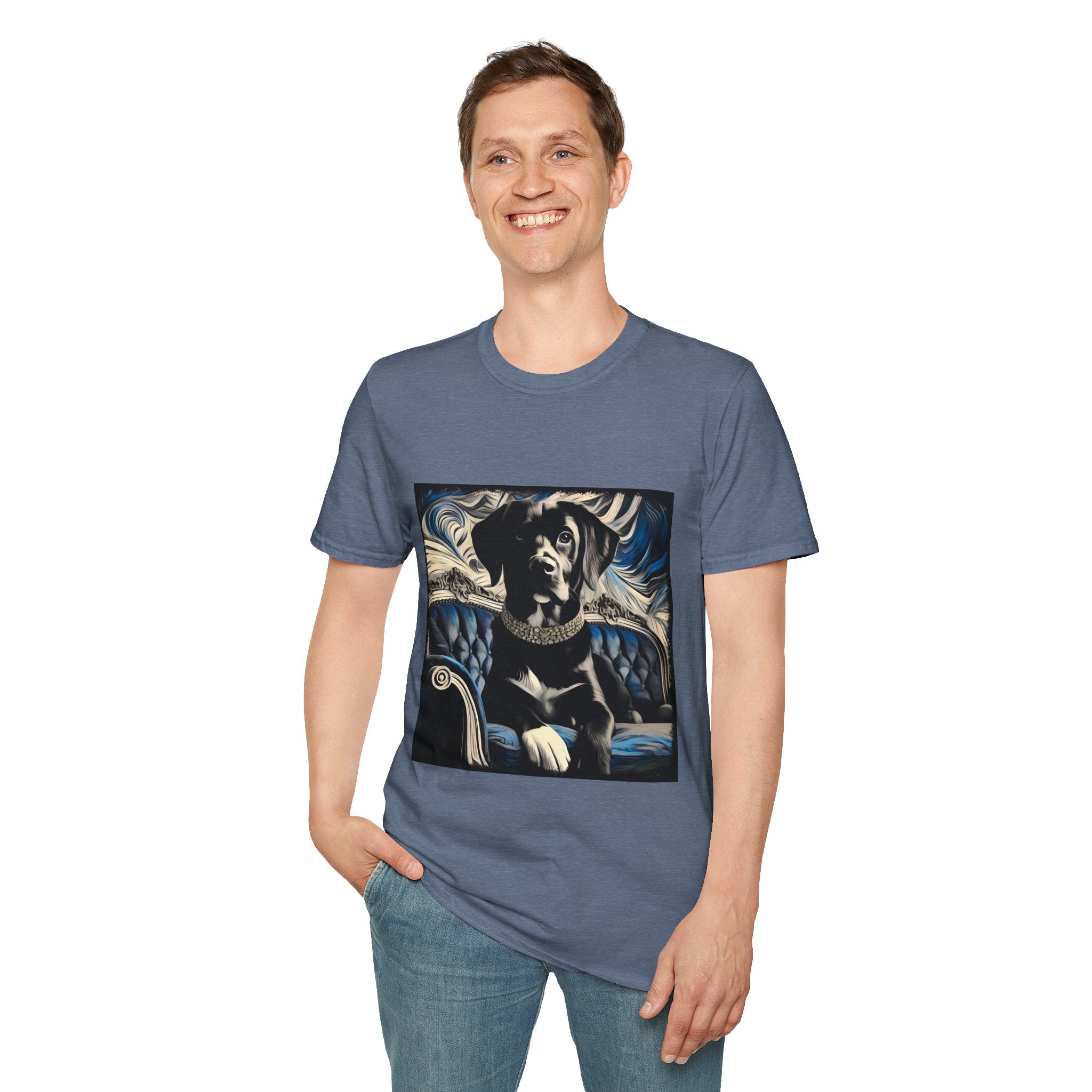 Labrador Retriever Blue and Black Swirl | Unisex Dog T-Shirt