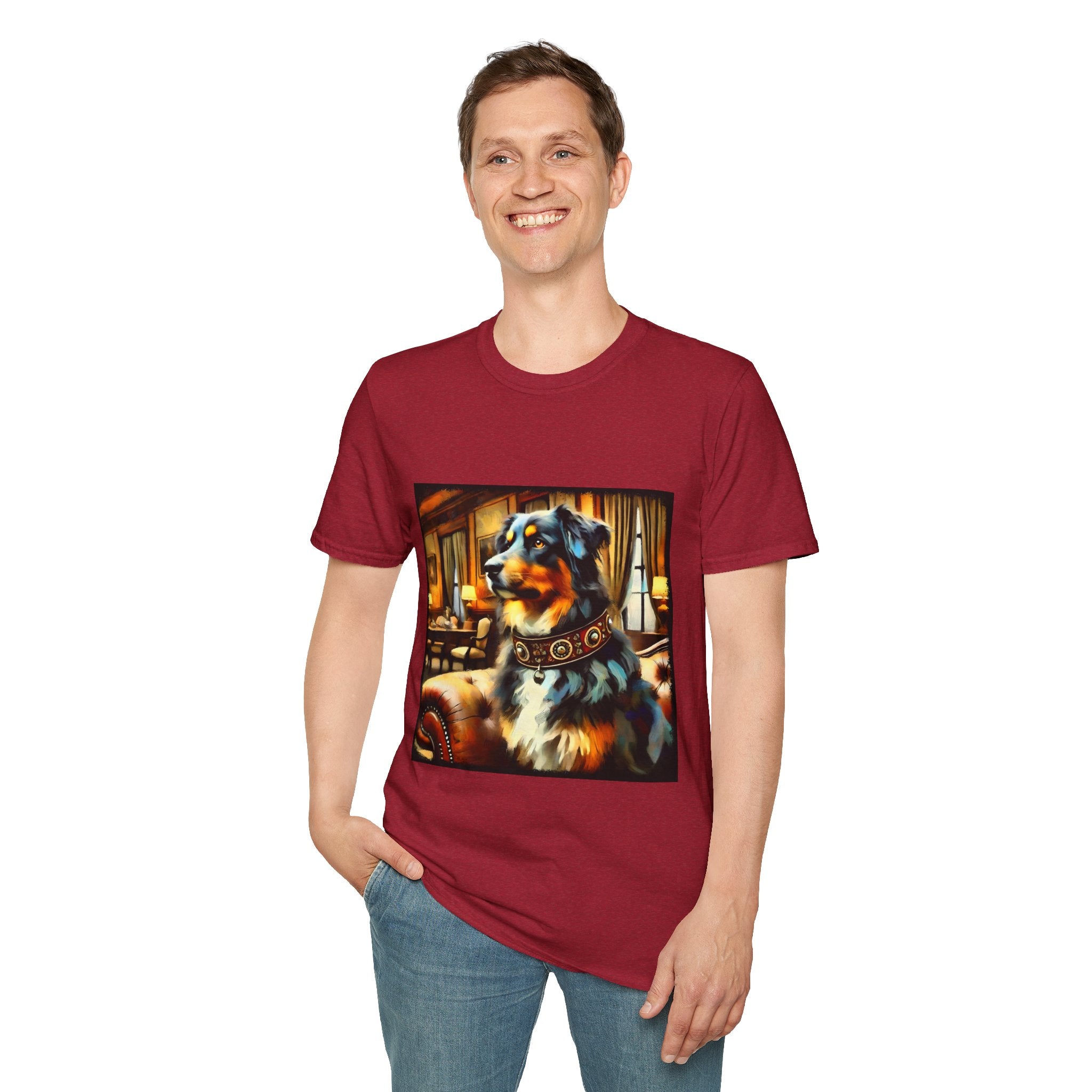 Australian Shepherd Bold Collar Classic | Unisex Dog T-Shirt