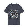 German Shorthaired Pointer Blue Geometric | Unisex Dog T-Shirt