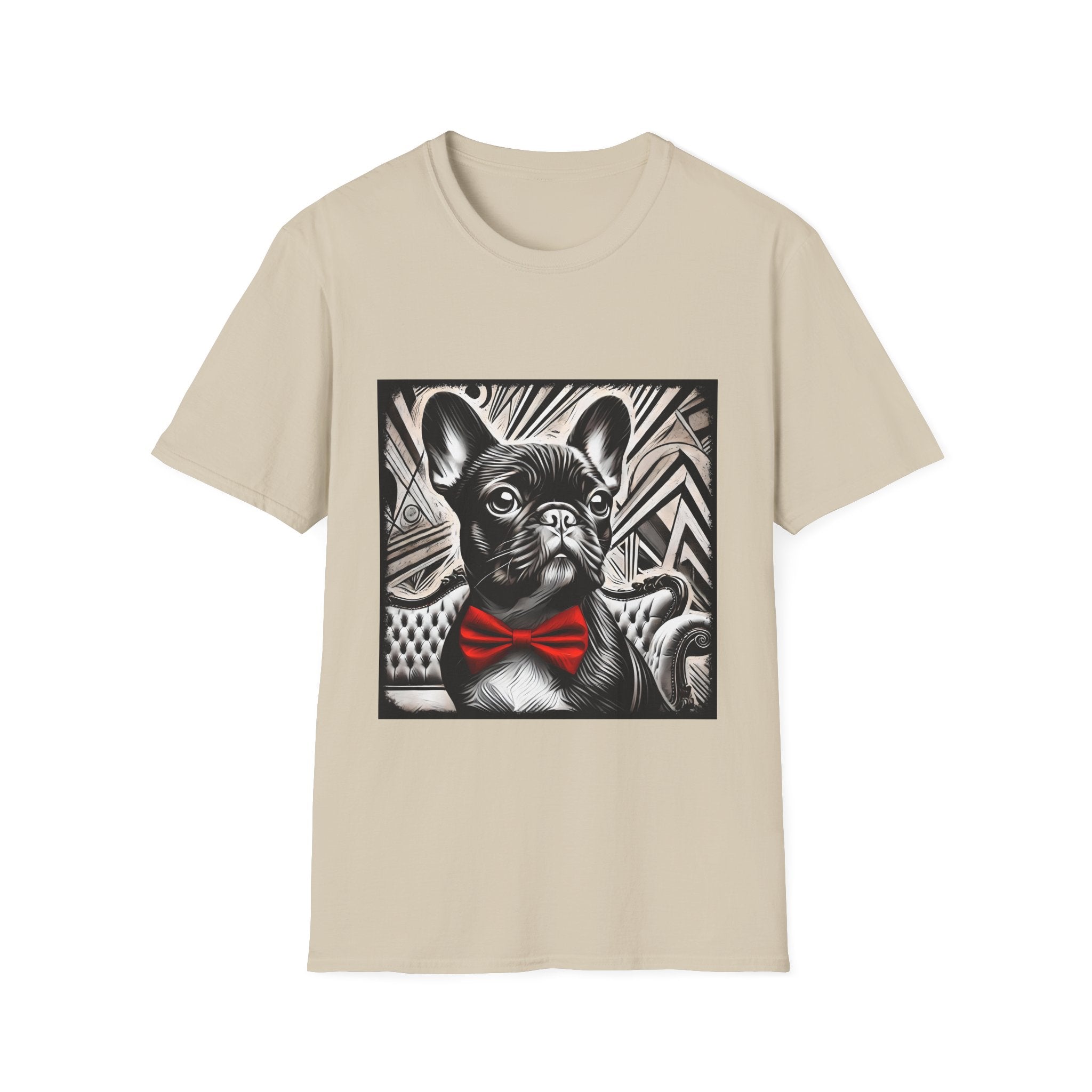 French Bulldog Shirt | B&W Red Bow Dog Lover Tee