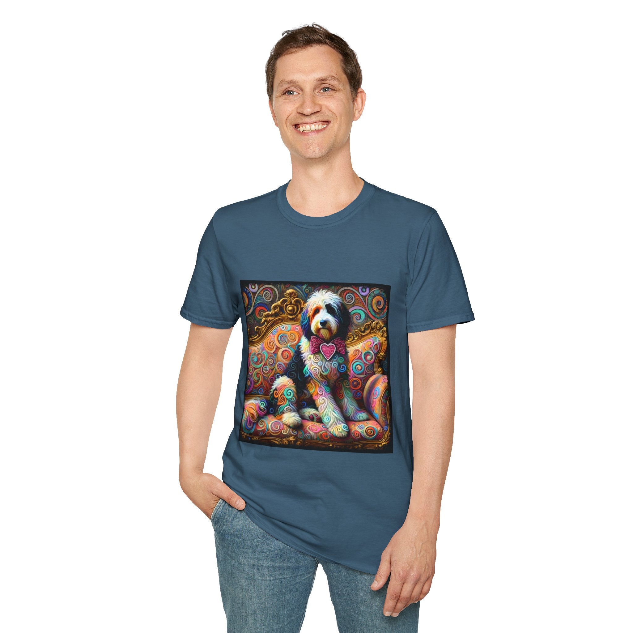 Bernedoodle Love Swirl | Unisex Dog T-Shirt