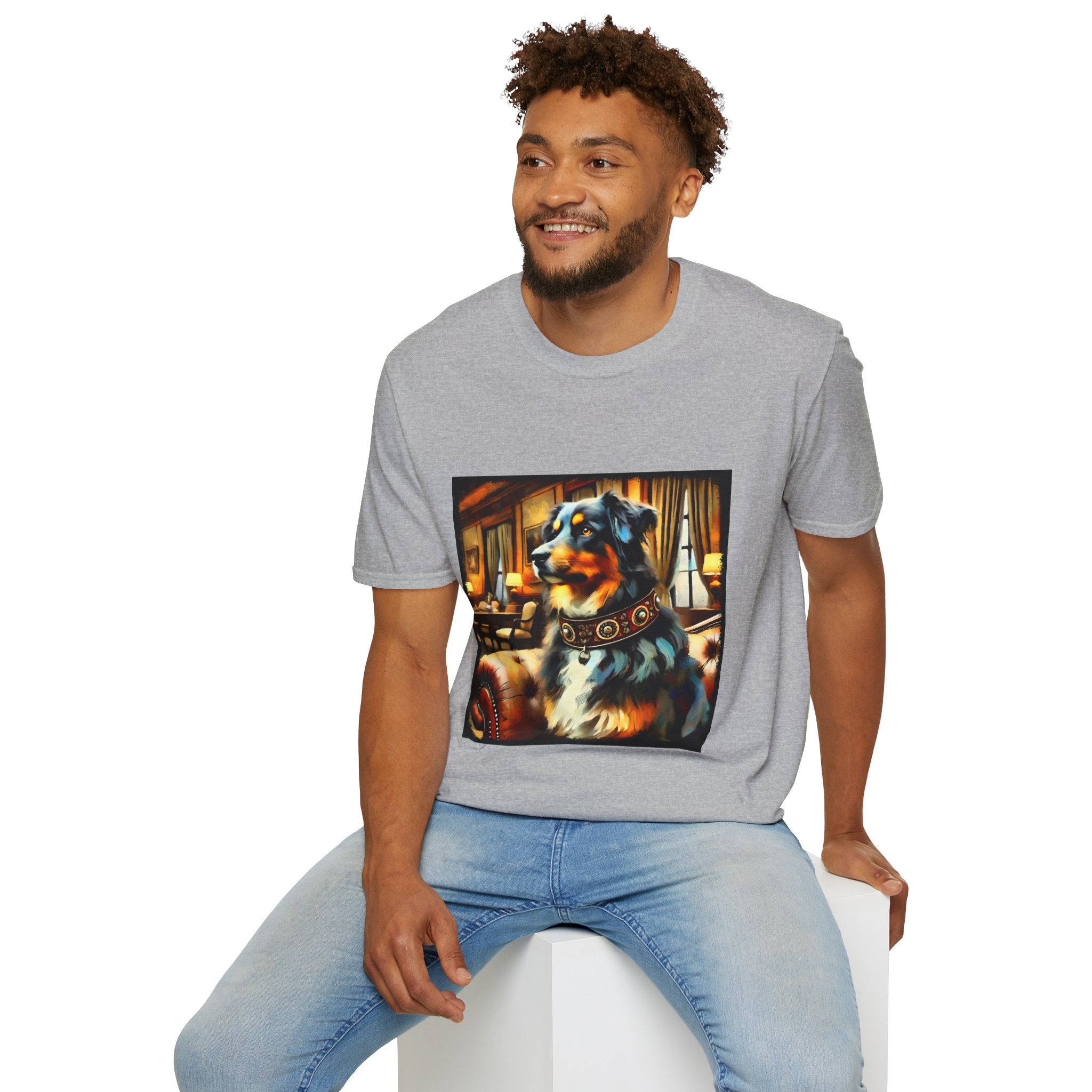Australian Shepherd Bold Collar Classic | Unisex Dog T-Shirt