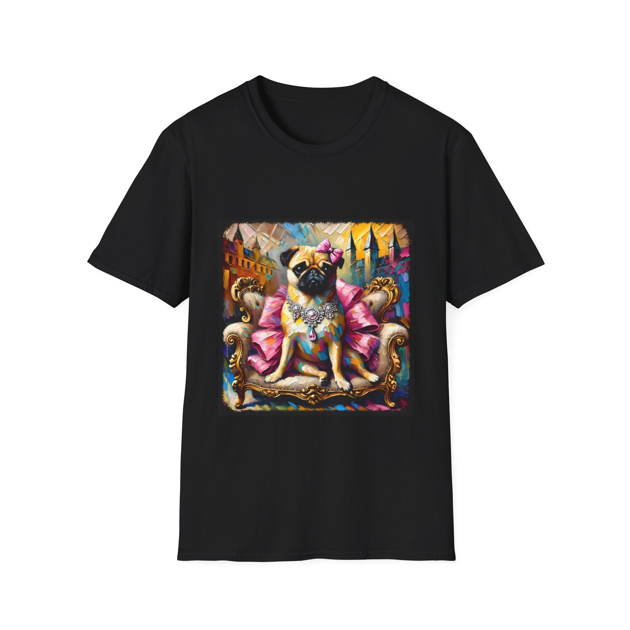 Pug Diamond Princess Classic | Unisex Dog T-Shirt