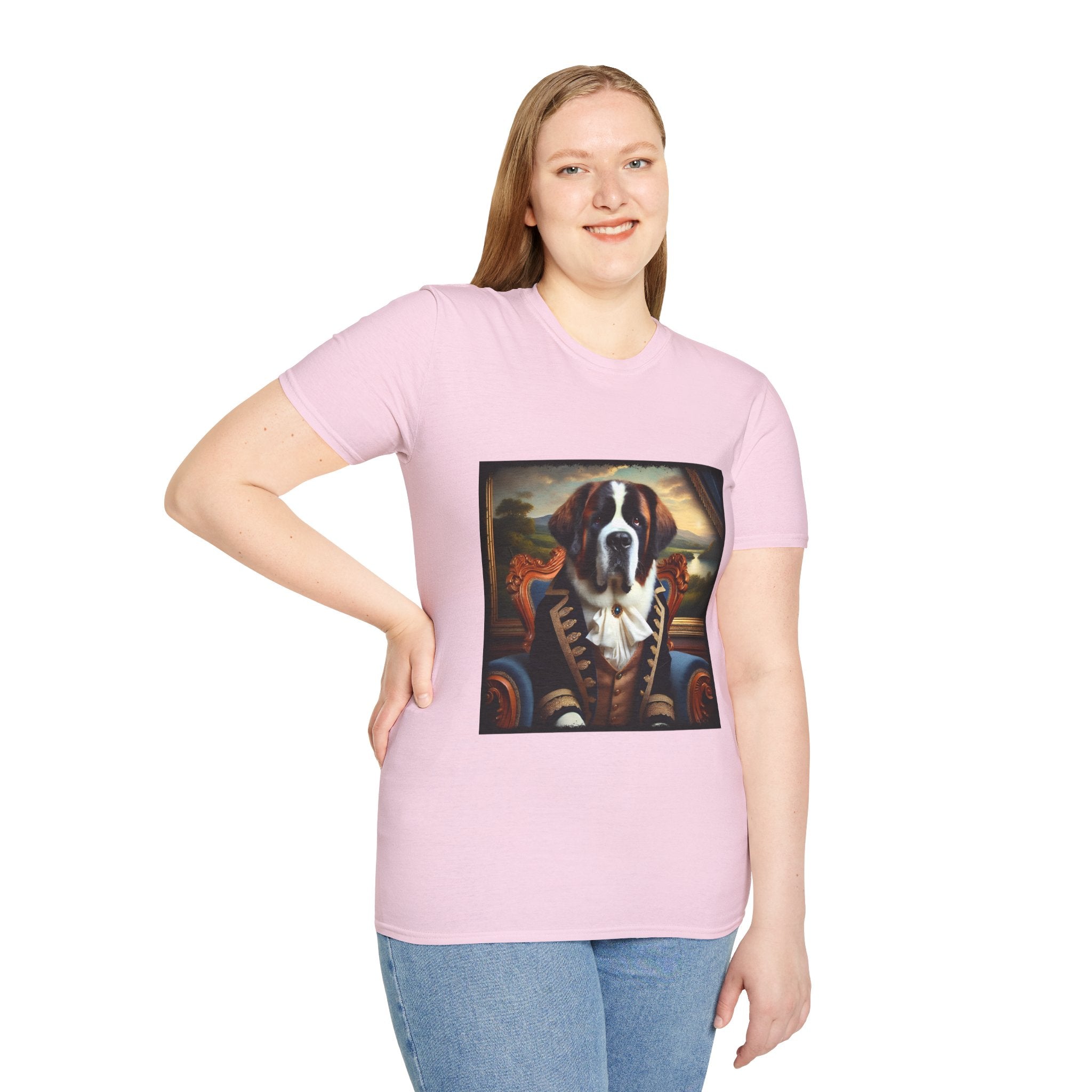 Saint Bernard Dashing Duke | Unisex Dog T-Shirt