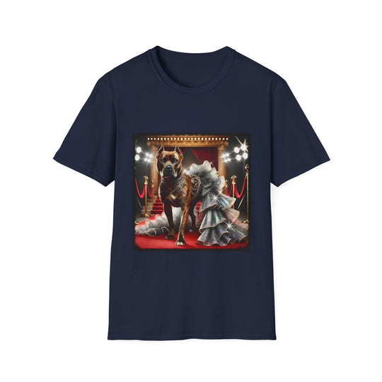 American Pit Bull Terrier Met Maven design dog lover unisex t-shirt in navy