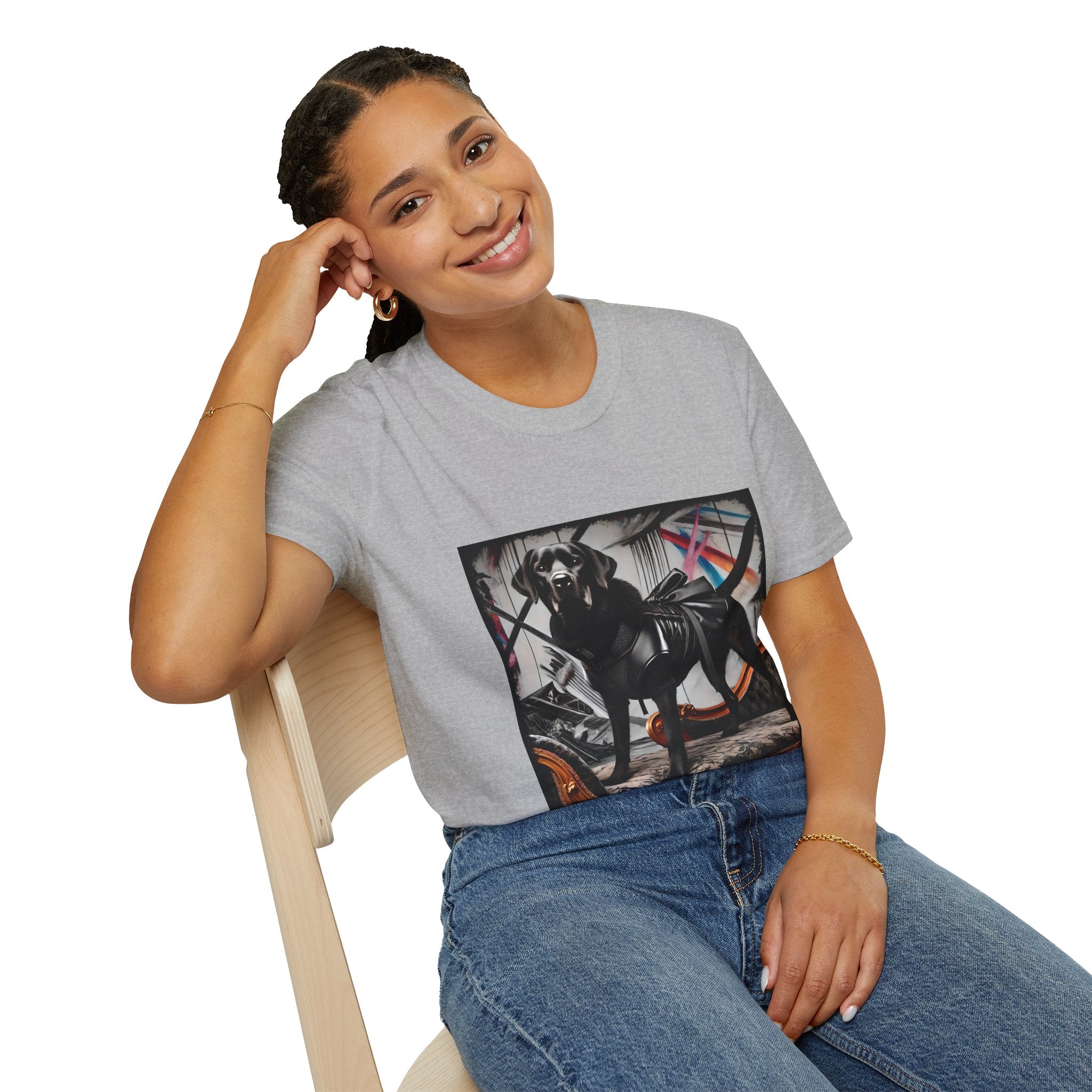 Labrador Retriever Leather Rockette | Unisex Dog T-Shirt