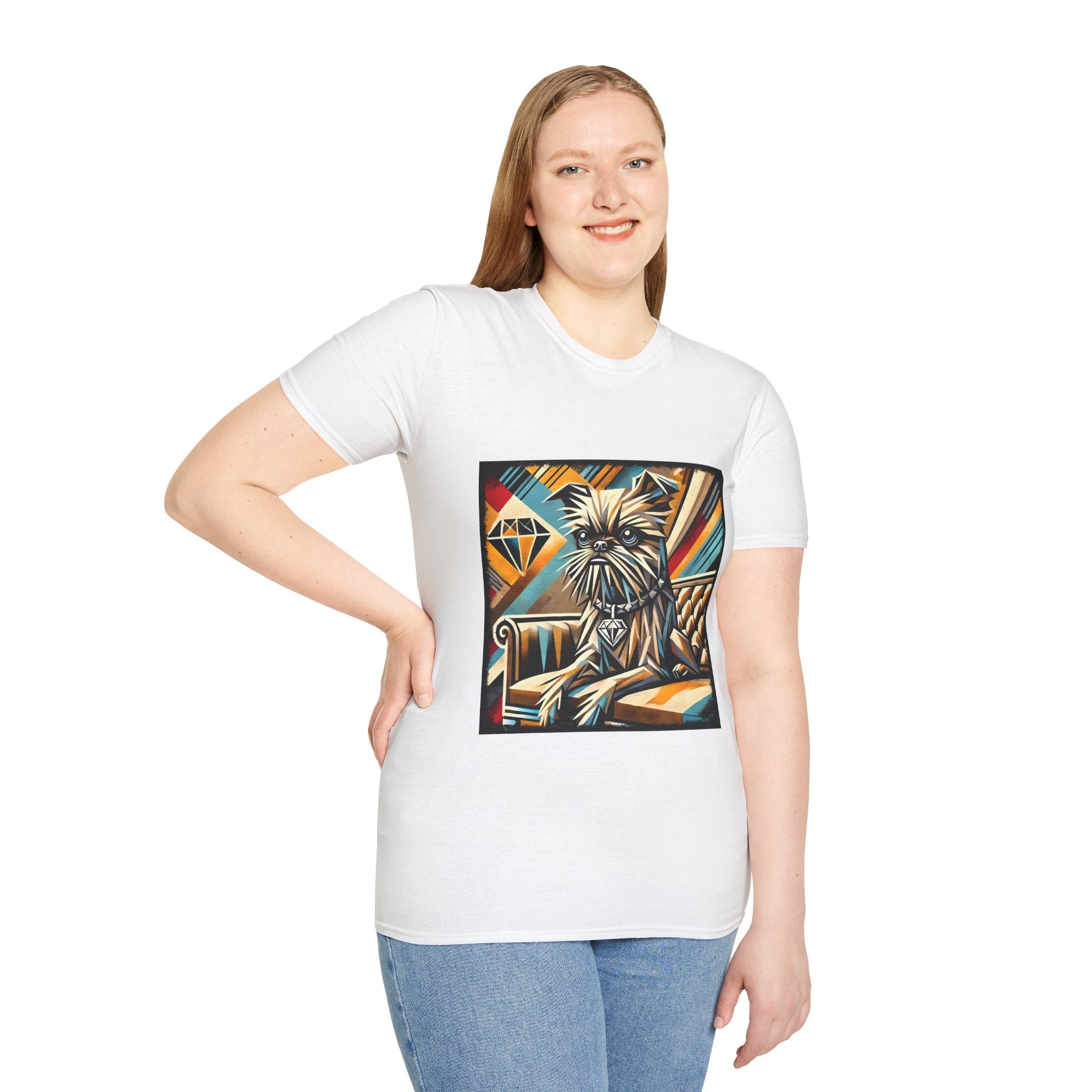 Brussels Griffon Vivid Geometric | Unisex Dog T-Shirt