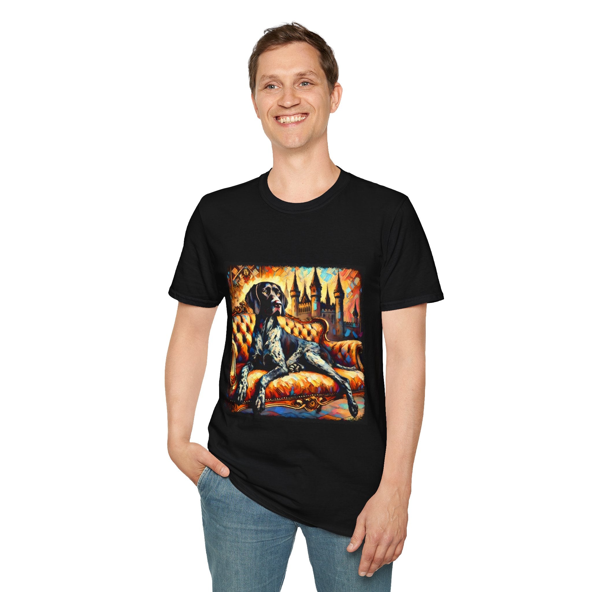 German Shorthaired Pointer Poised Bold Classic | Unisex Dog T-Shirt