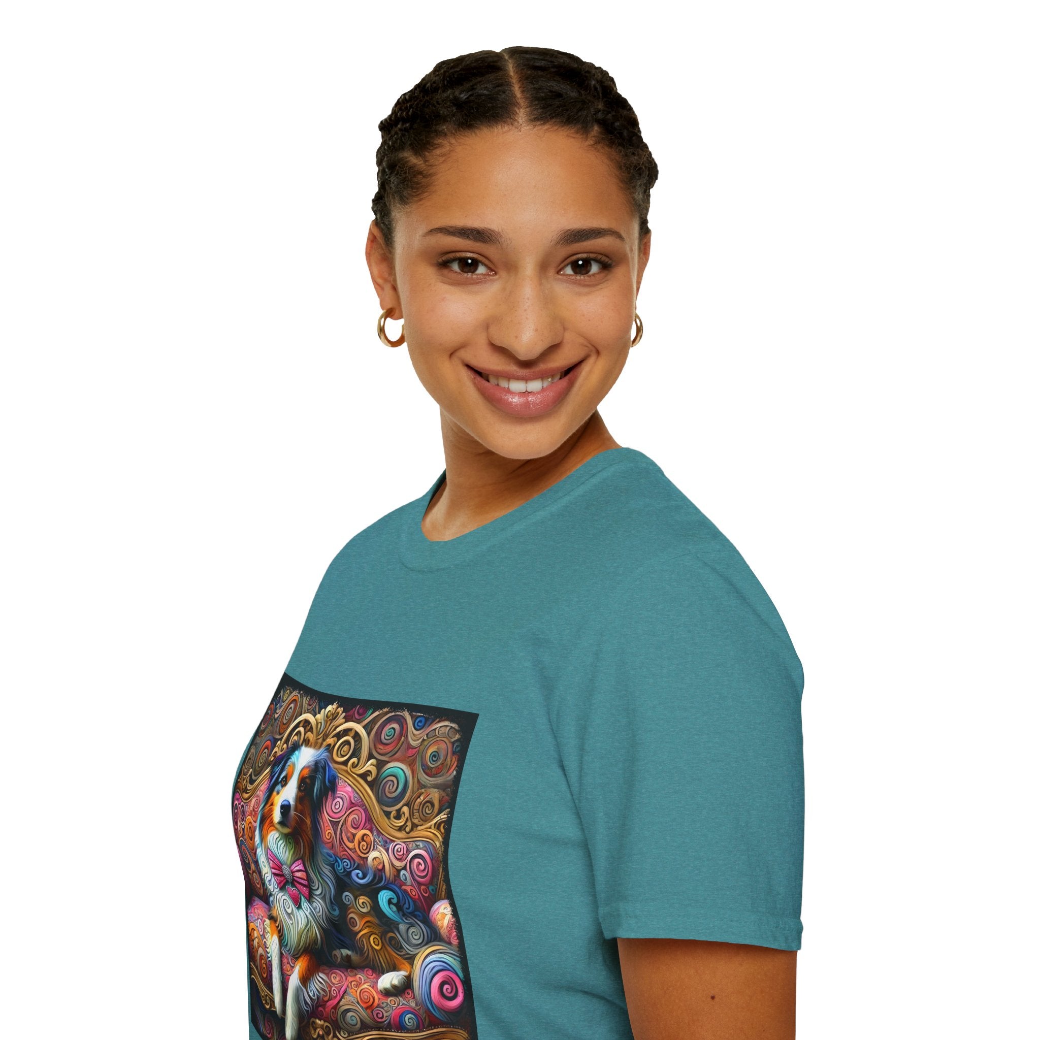 Australian Shepherd Love Swirl | Unisex Dog T-Shirt