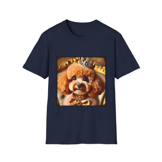 Poodle Lil' Supreme design dog lover unisex t-shirt in navy