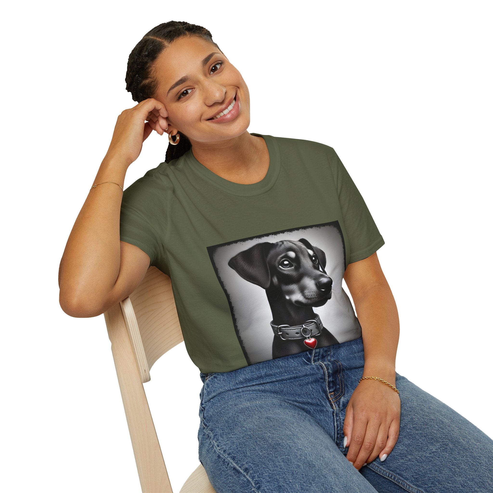 Doberman Pinscher Heart Charmer | Unisex Dog T-Shirt