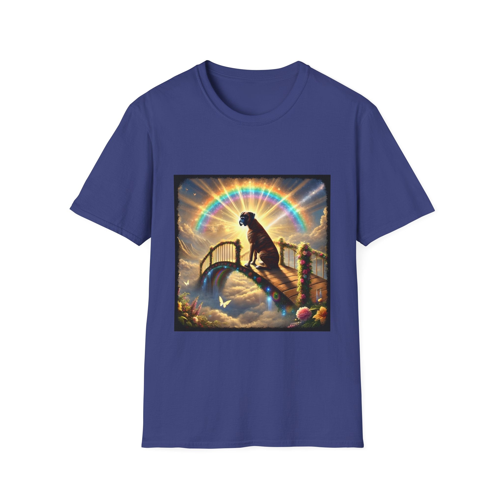 Boxer Brindle Rainbow Bridge | Unisex Dog T-Shirt