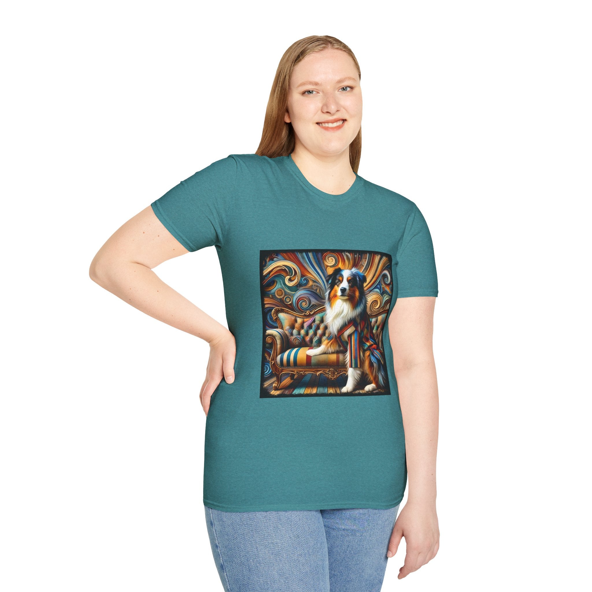 Australian Shepherd Warm Swirl | Unisex Dog T-Shirt
