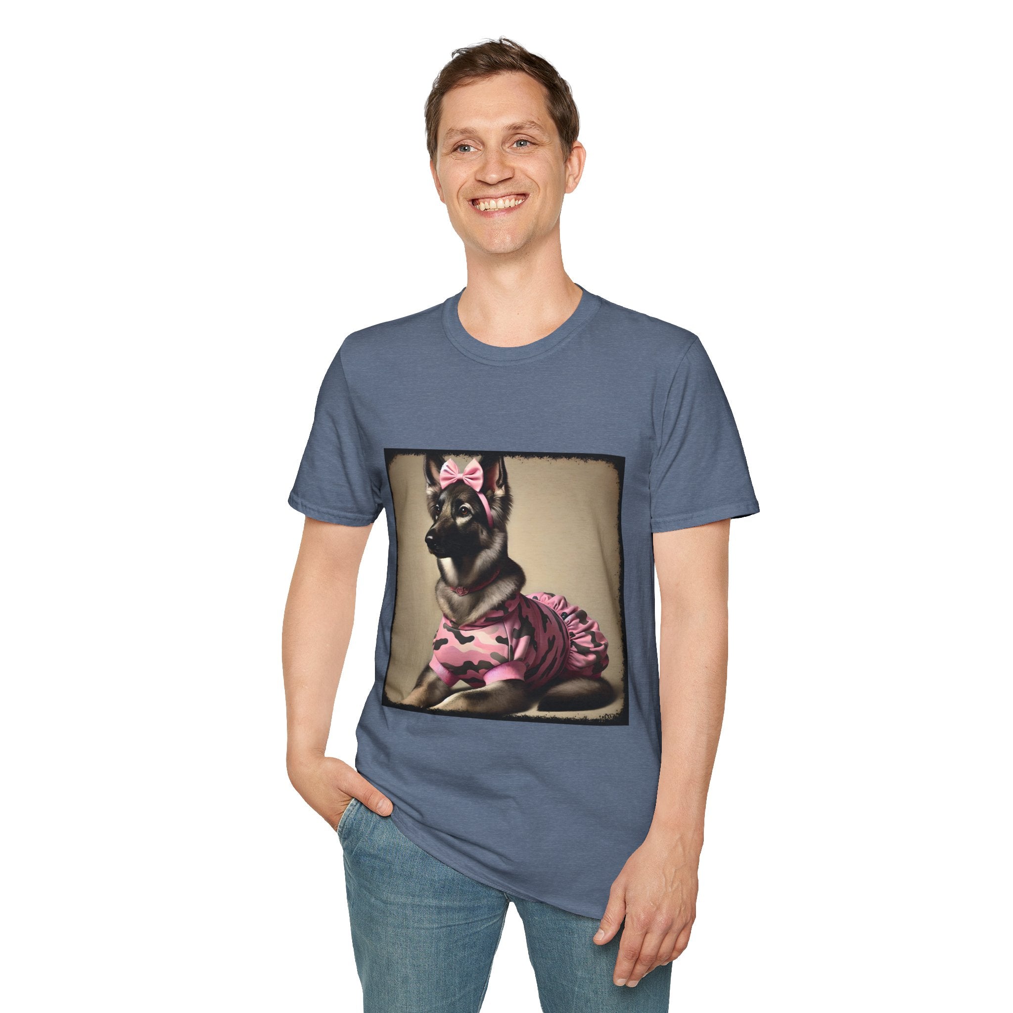 German Shepherd Camo Cutie II | Unisex Dog T-Shirt