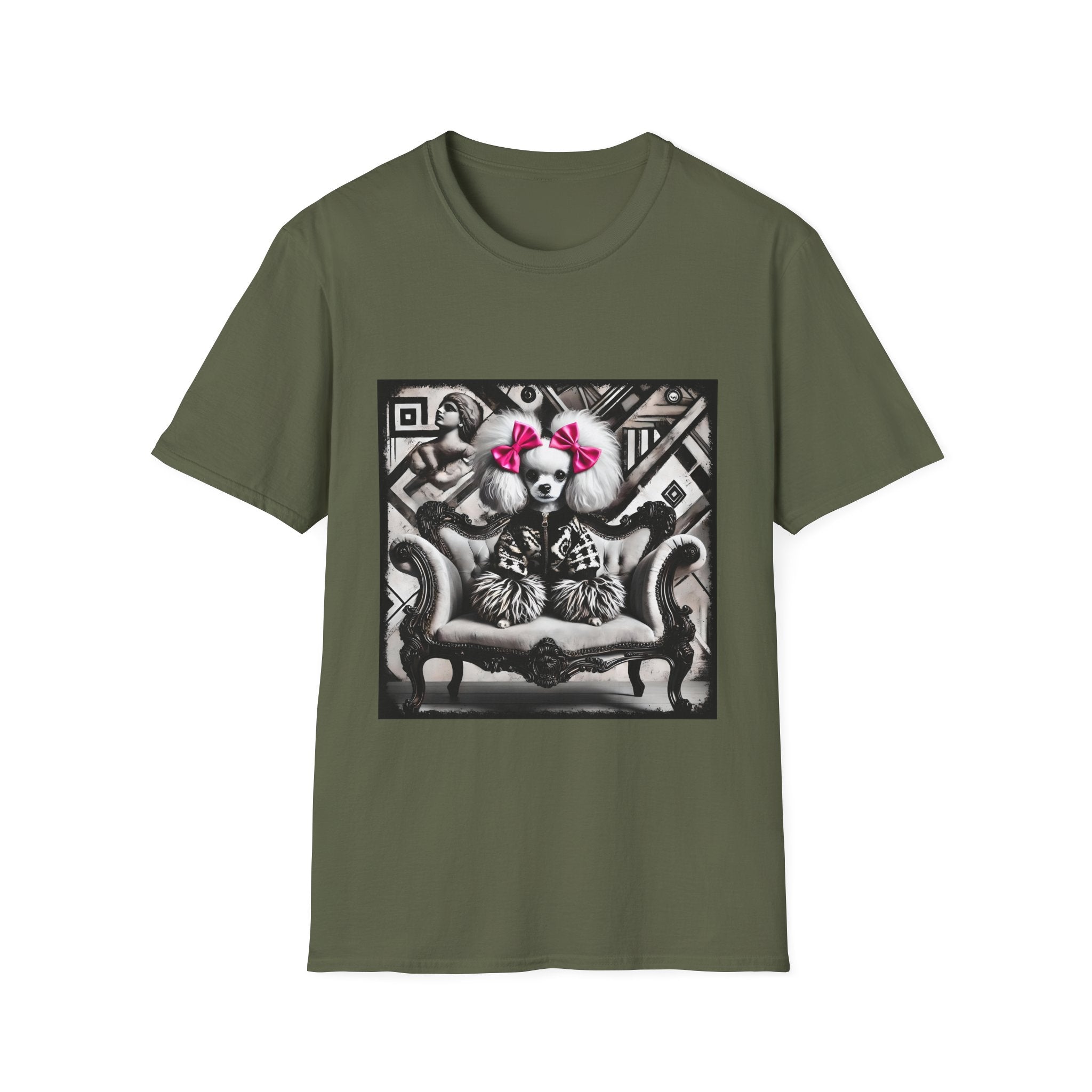 Poodle B&W Statement Maker | Unisex Dog T-Shirt