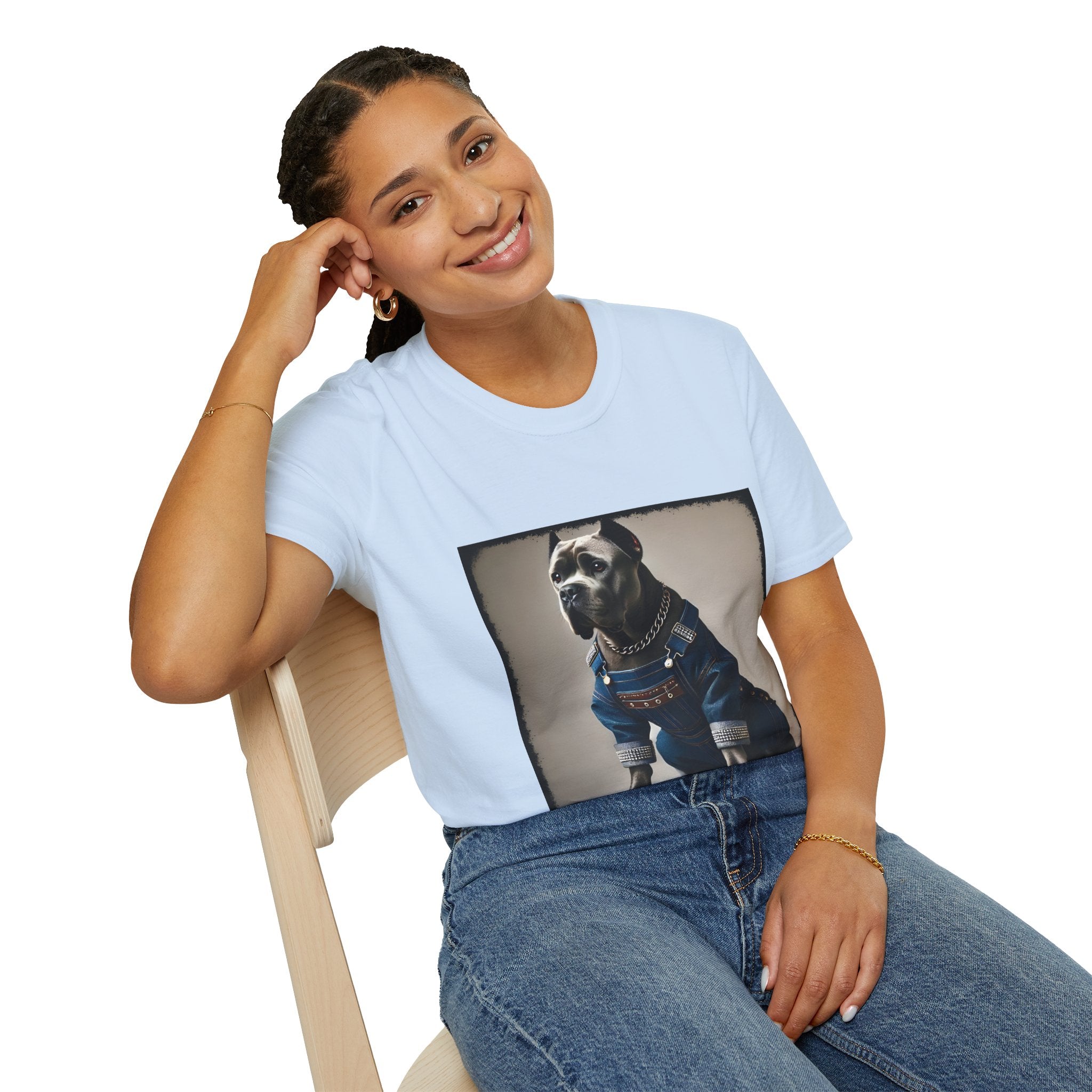 Cane Corso Denim & Diamonds | Unisex Dog T-Shirt