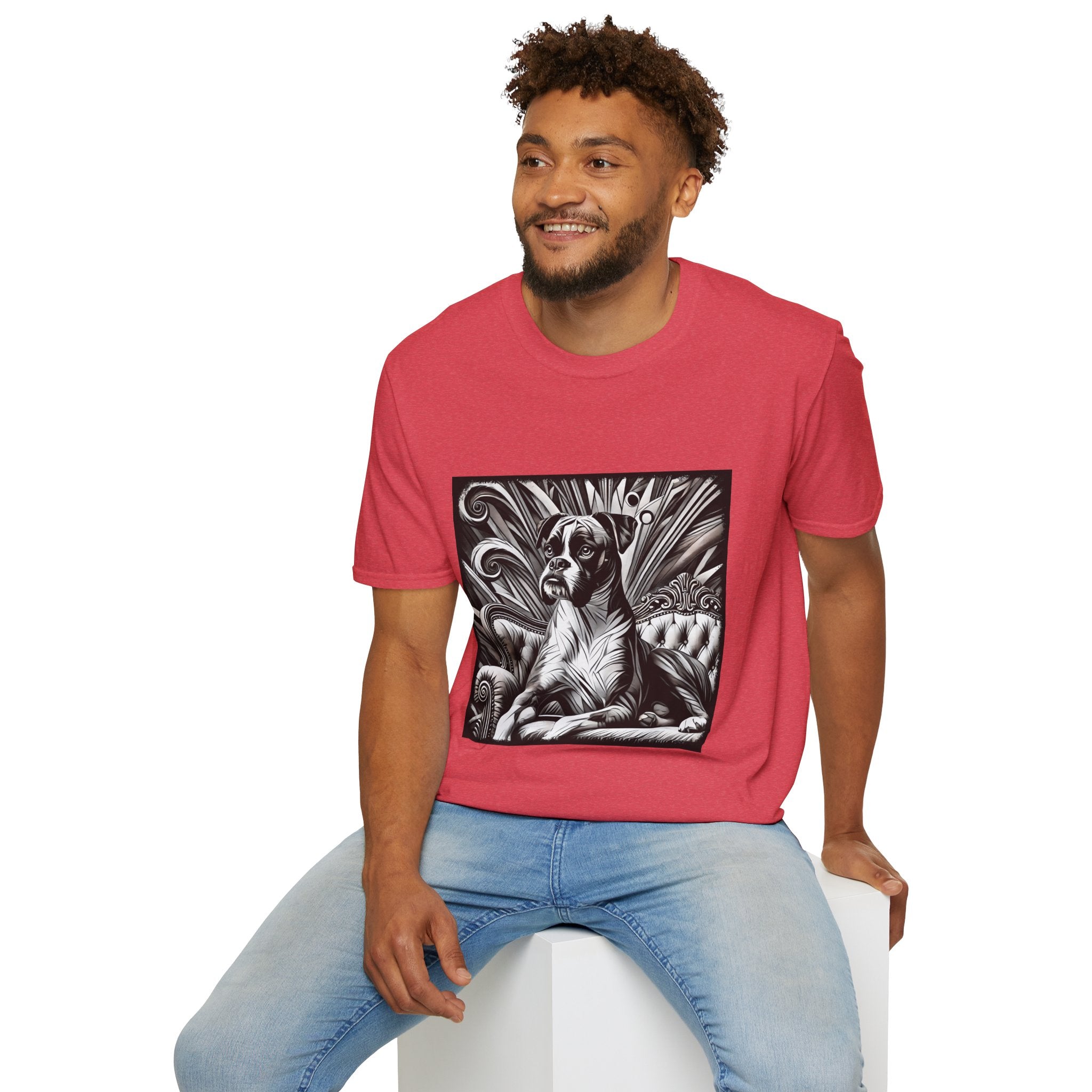 Boxer B&W Bold | Unisex Dog T-Shirt