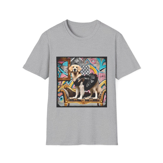 Golden Retriever Urban Chic design dog lover unisex t-shirt in sport grey