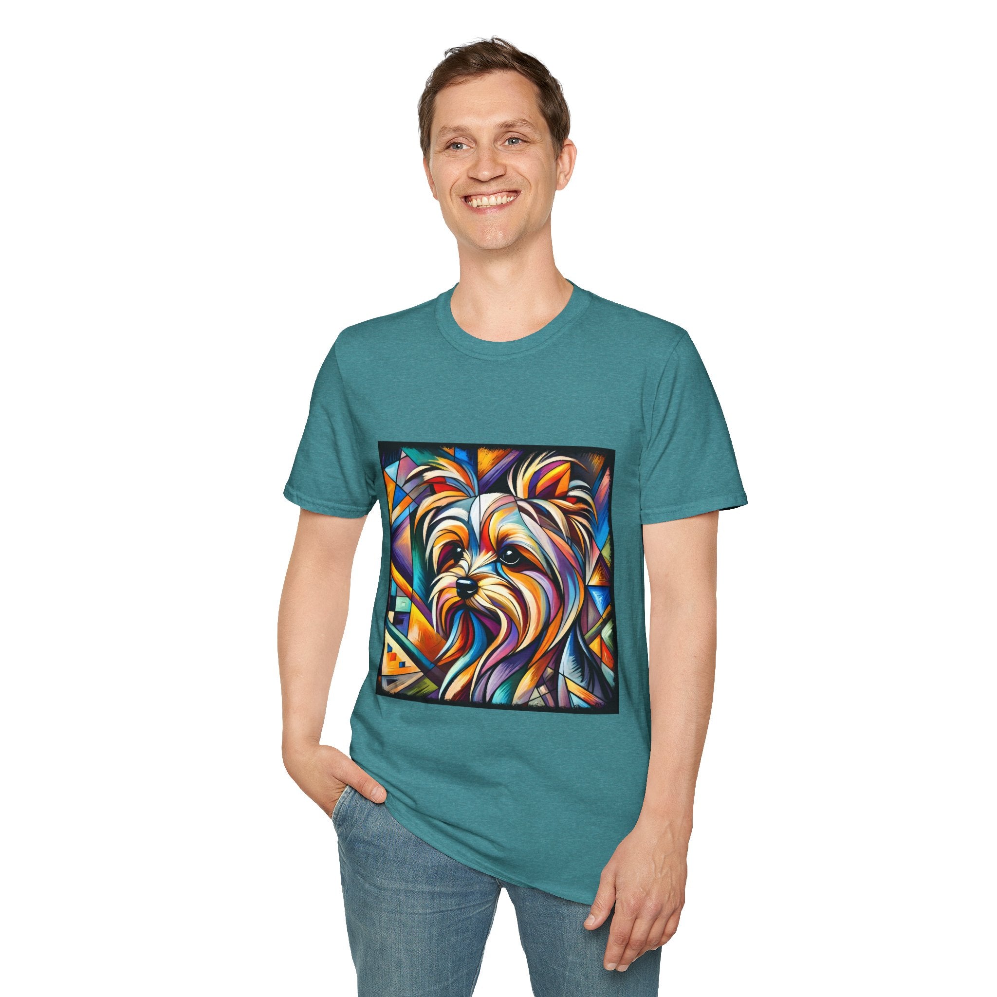 Yorkshire Terrier Bold Geometric | Unisex Dog T-Shirt