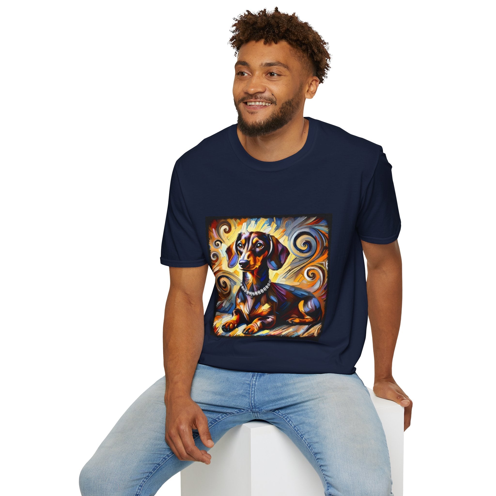 Dachshund Sun Swirl | Unisex Dog T-Shirt