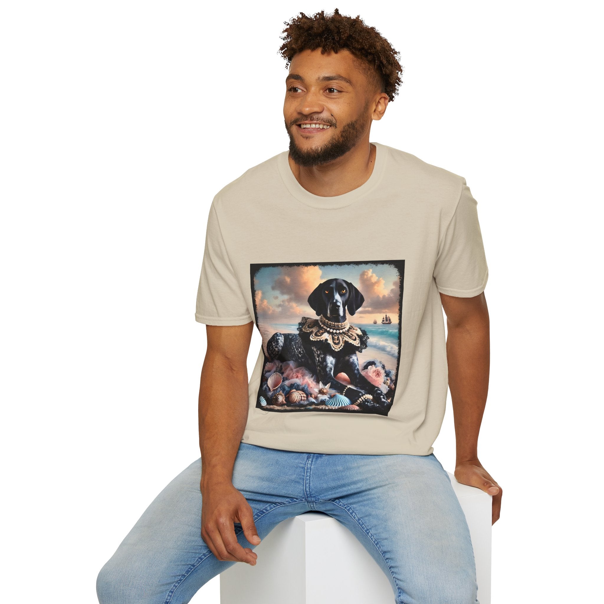 German Shorthaired Pointer Seashell Siren | Unisex Dog T-Shirt