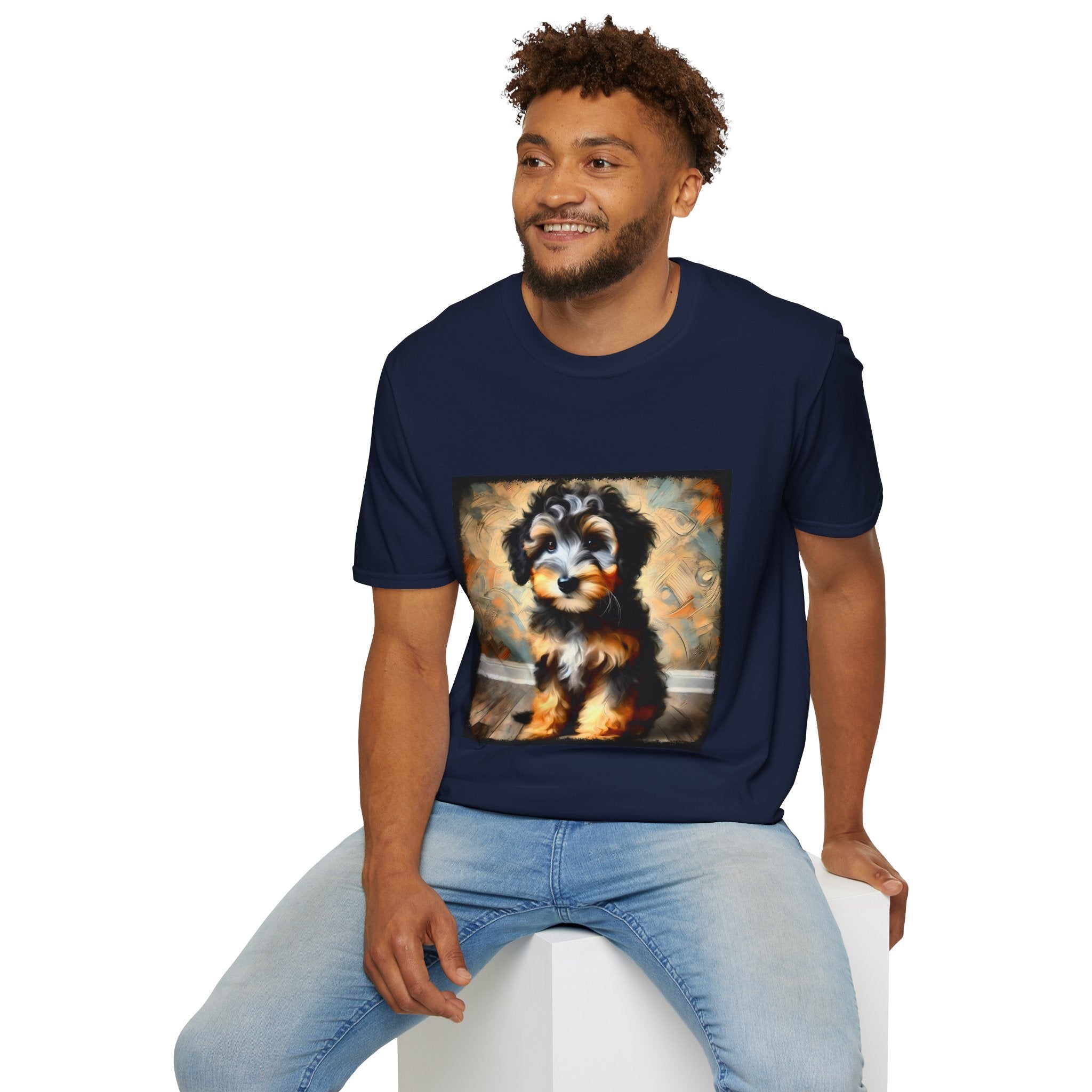 Aussiedoodle Portrait Classic | Unisex Dog T-Shirt
