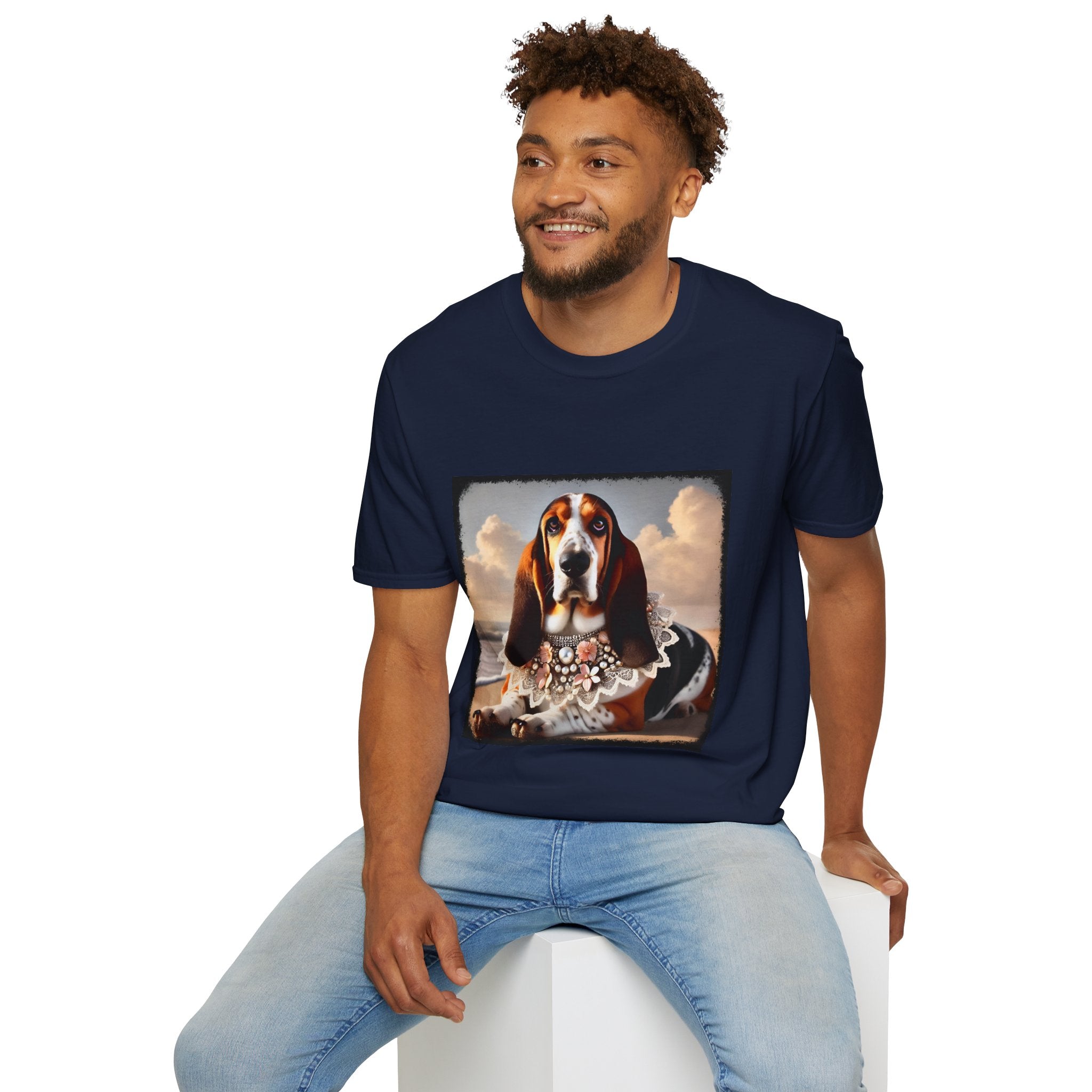 Basset Hound Beach Beauty | Unisex Dog T-Shirt