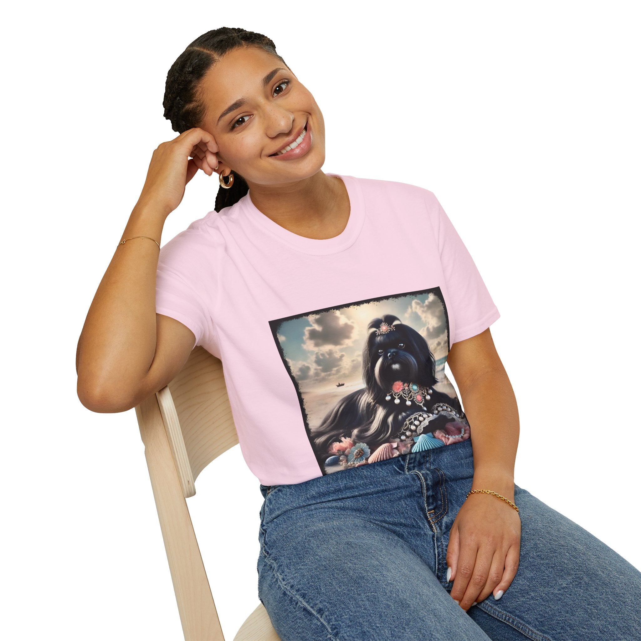 Shih Tzu Shell Chic | Unisex Dog T-Shirt