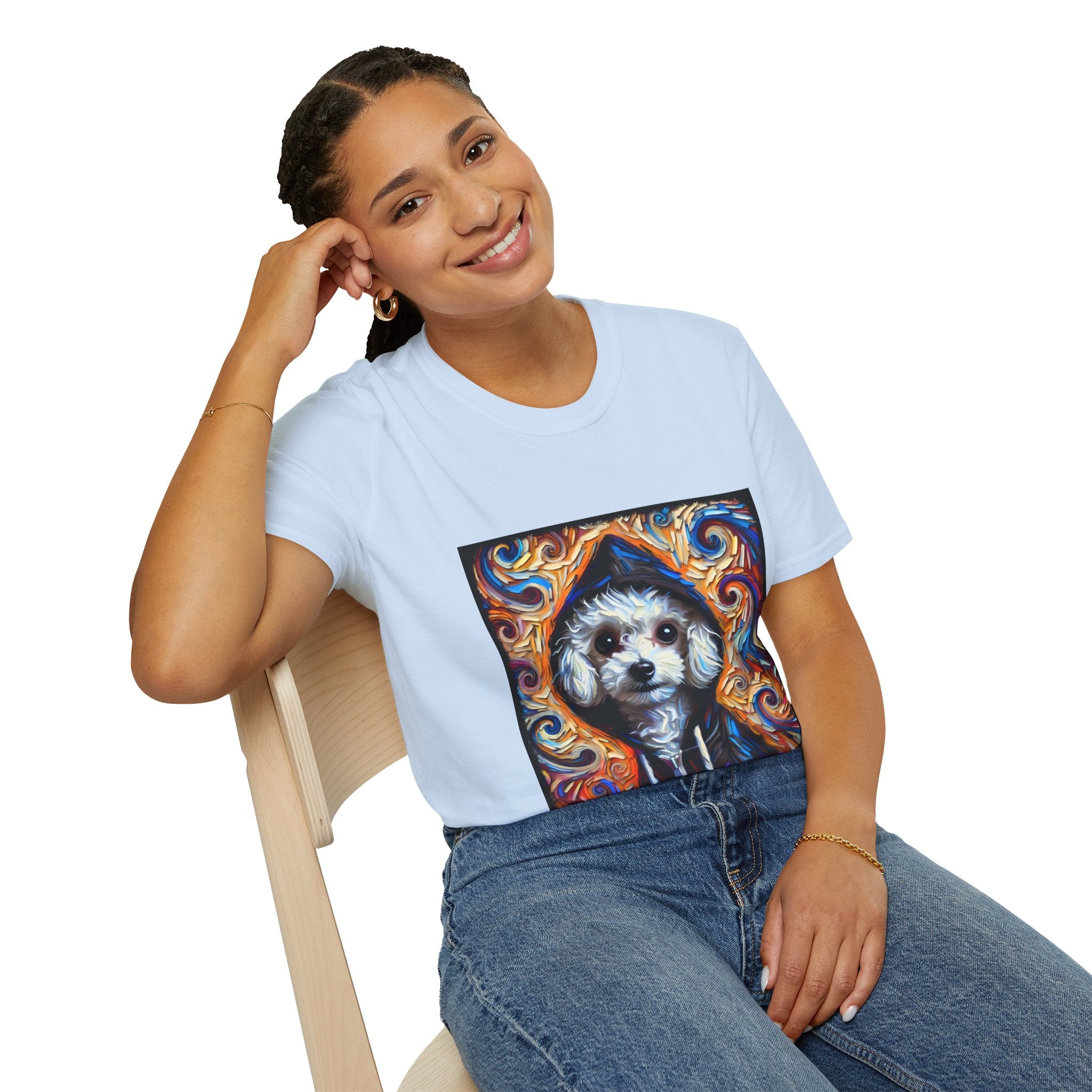 Poodle Bold Relaxed Swirl | Unisex Dog T-Shirt