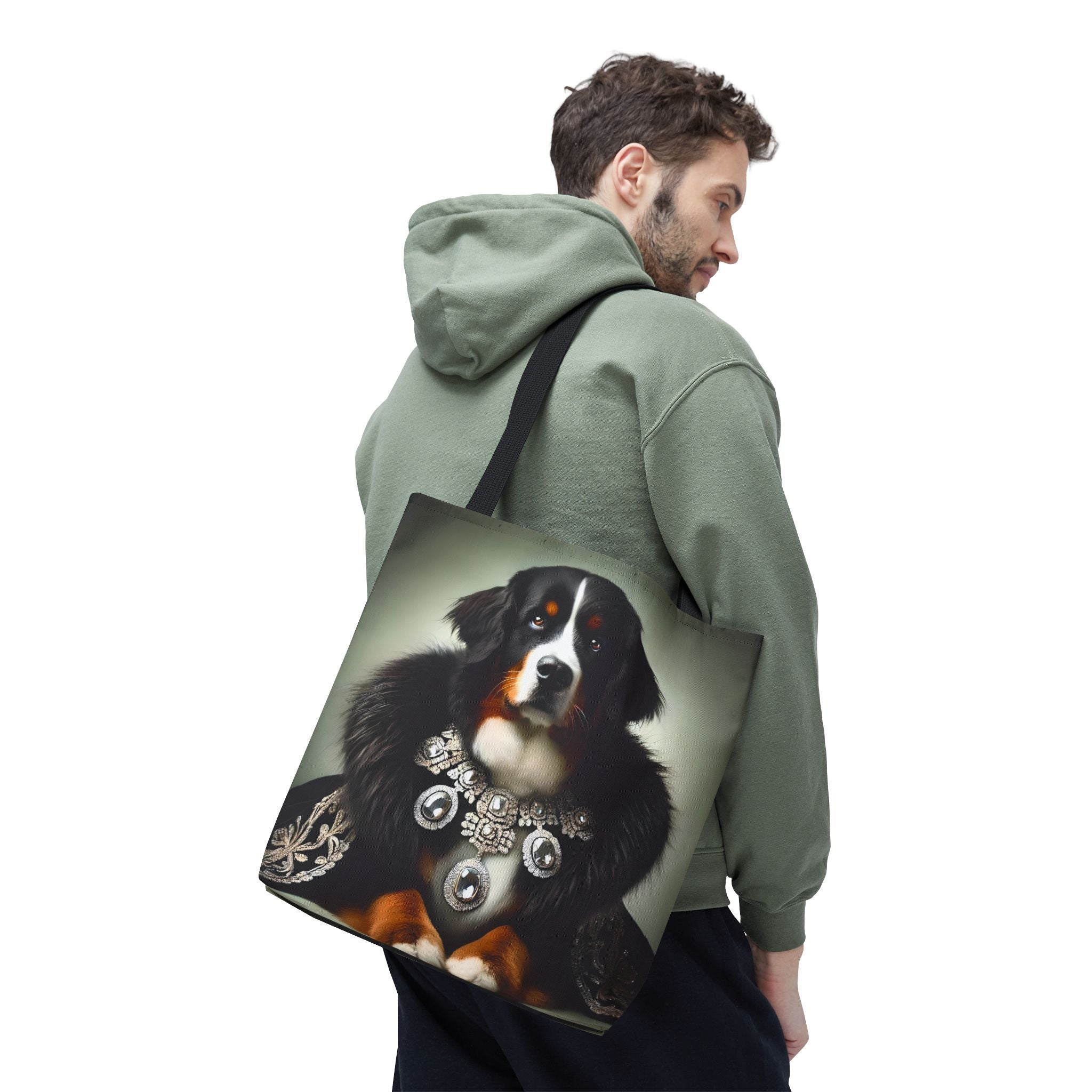 Bernese Mountain Dog Tote Bag | Diamond Queen Dog Lover Gift