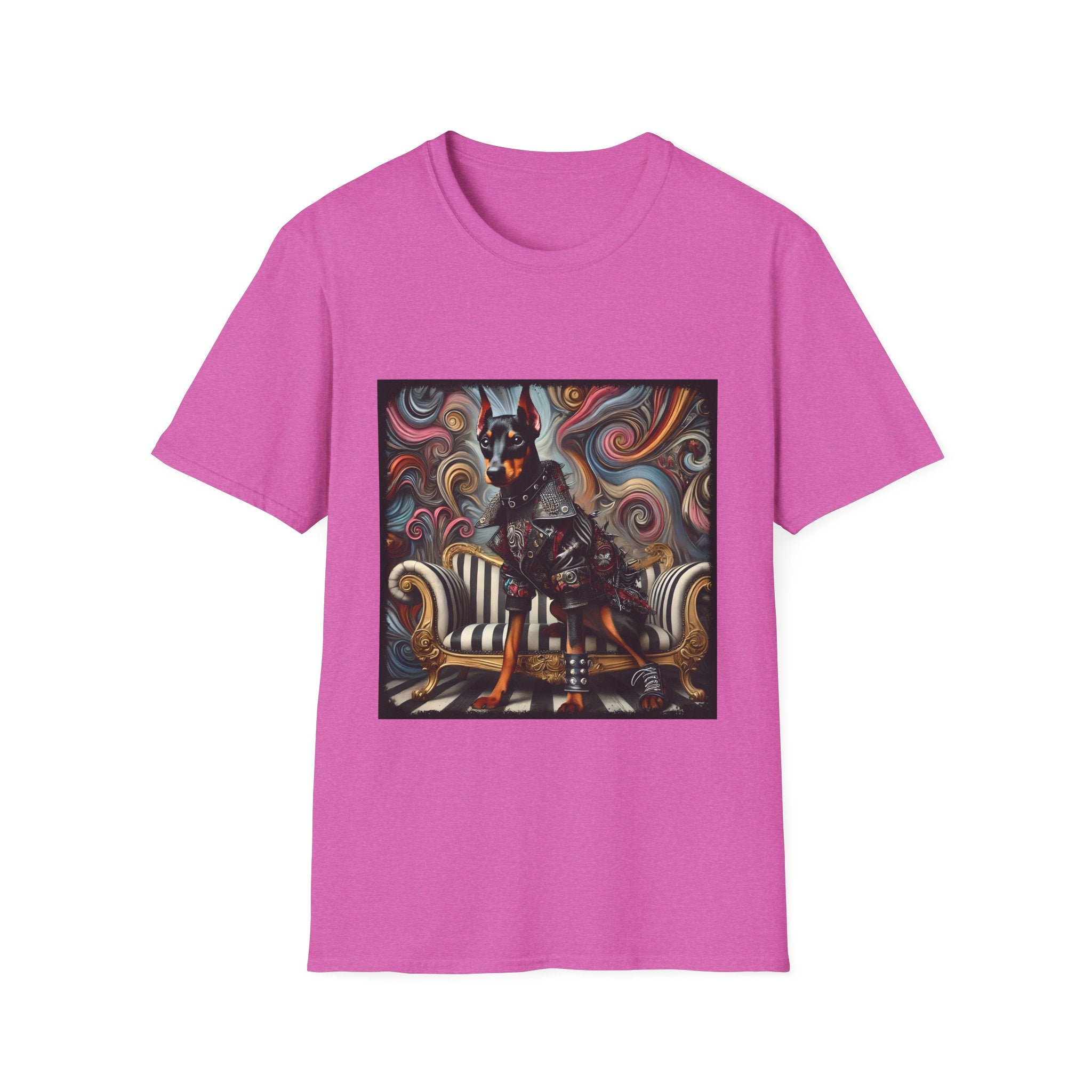 Doberman Pinscher Edgy Rocker | Unisex Dog T-Shirt