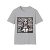 Bernedoodle B&W Pink Bow| Unisex Dog T-Shirt