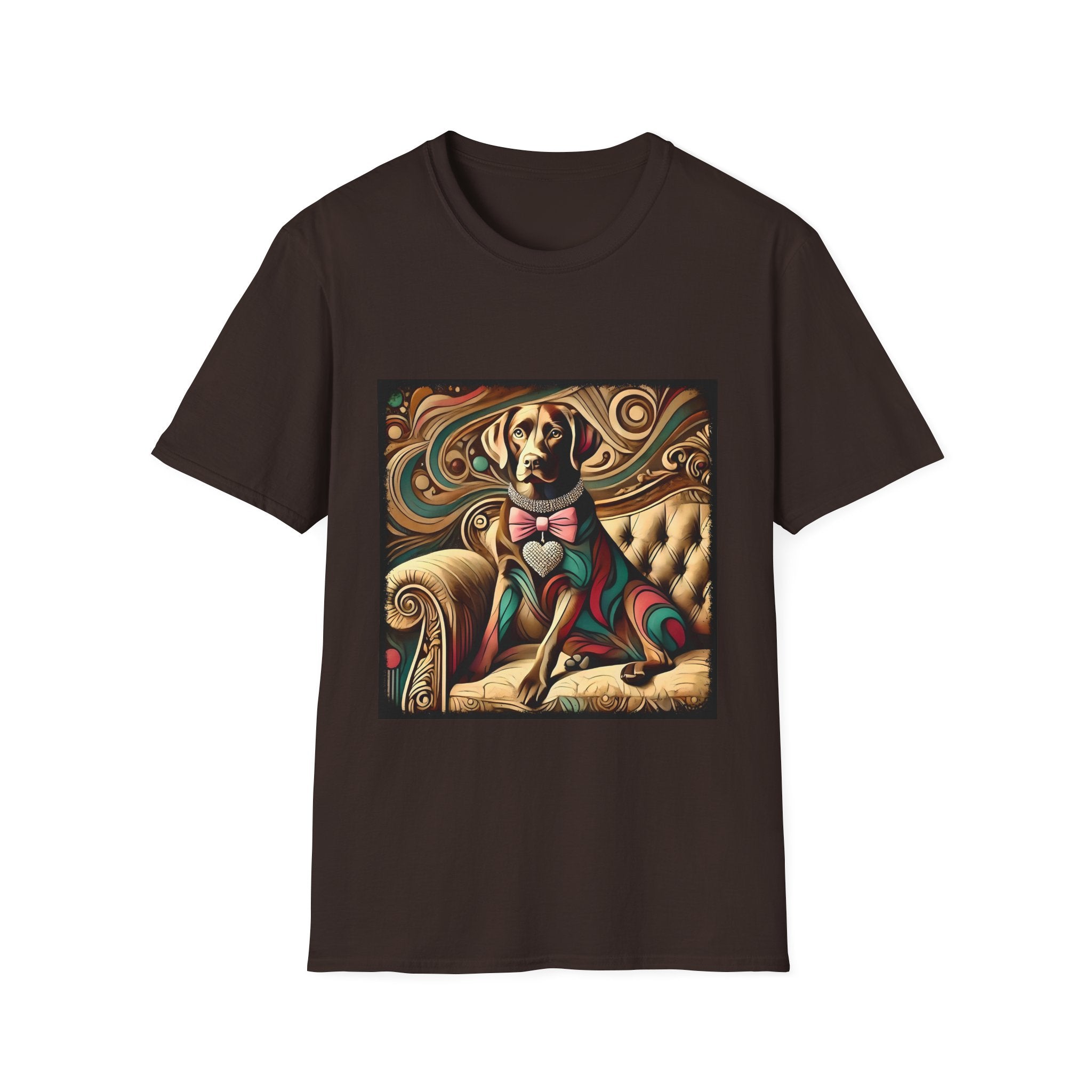 Labrador Retriever Warm Diamond Swirl | Unisex Dog T-Shirt