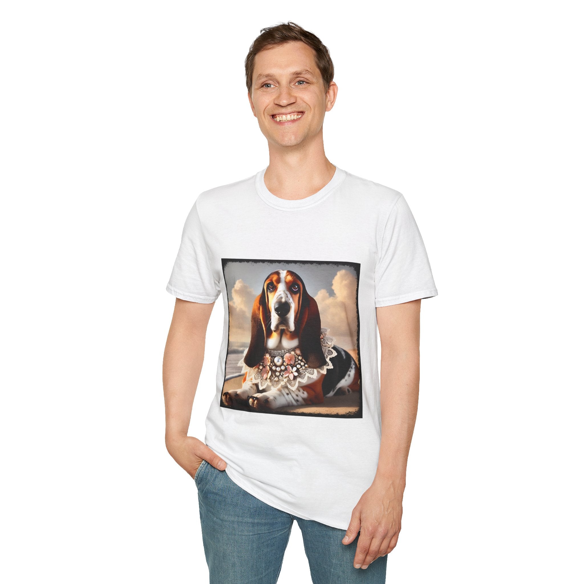 Basset Hound Beach Beauty | Unisex Dog T-Shirt