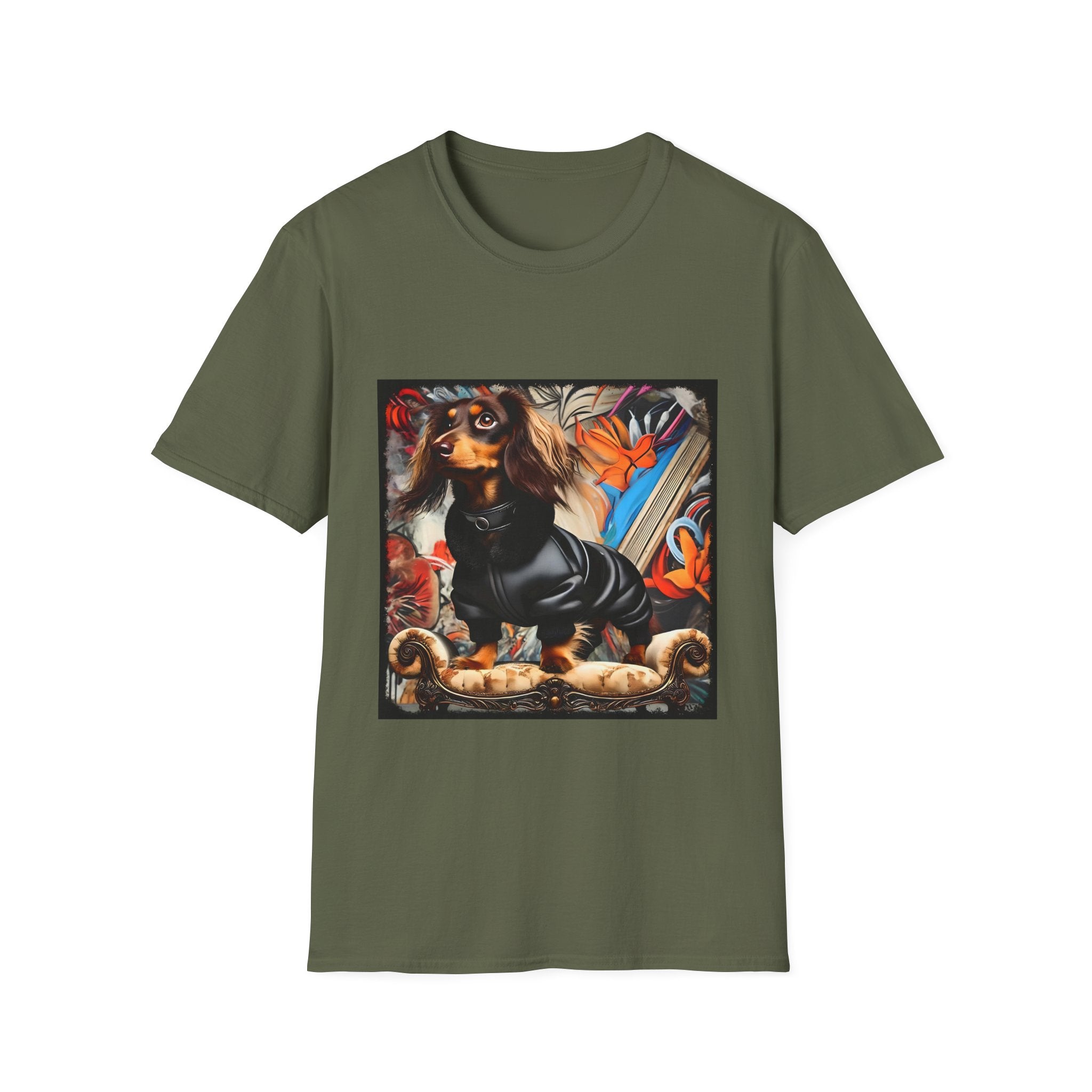 Dachshund Grunge Chic | Unisex Dog T-Shirt