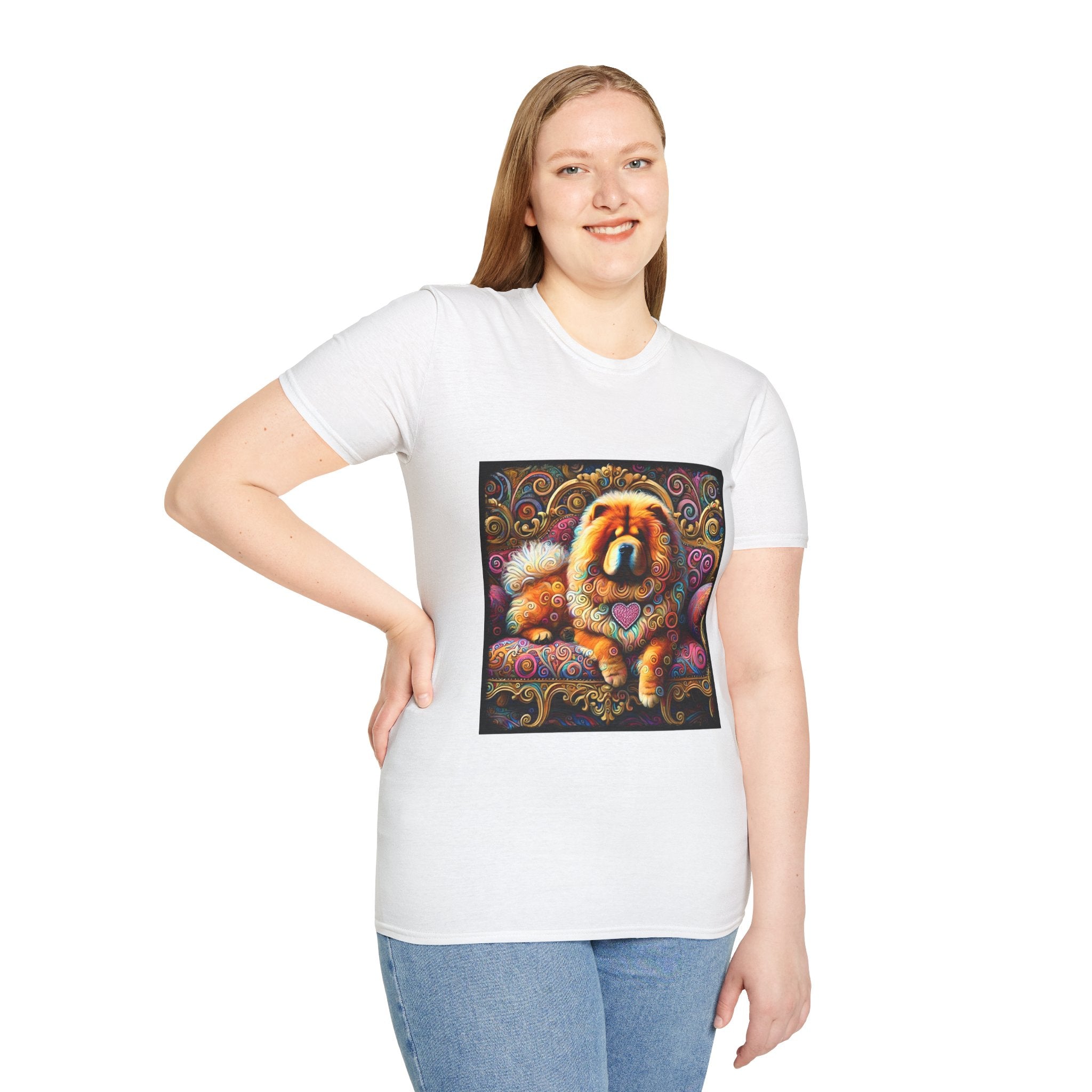 Chow Chow Love Swirl | Unisex Dog T-Shirt