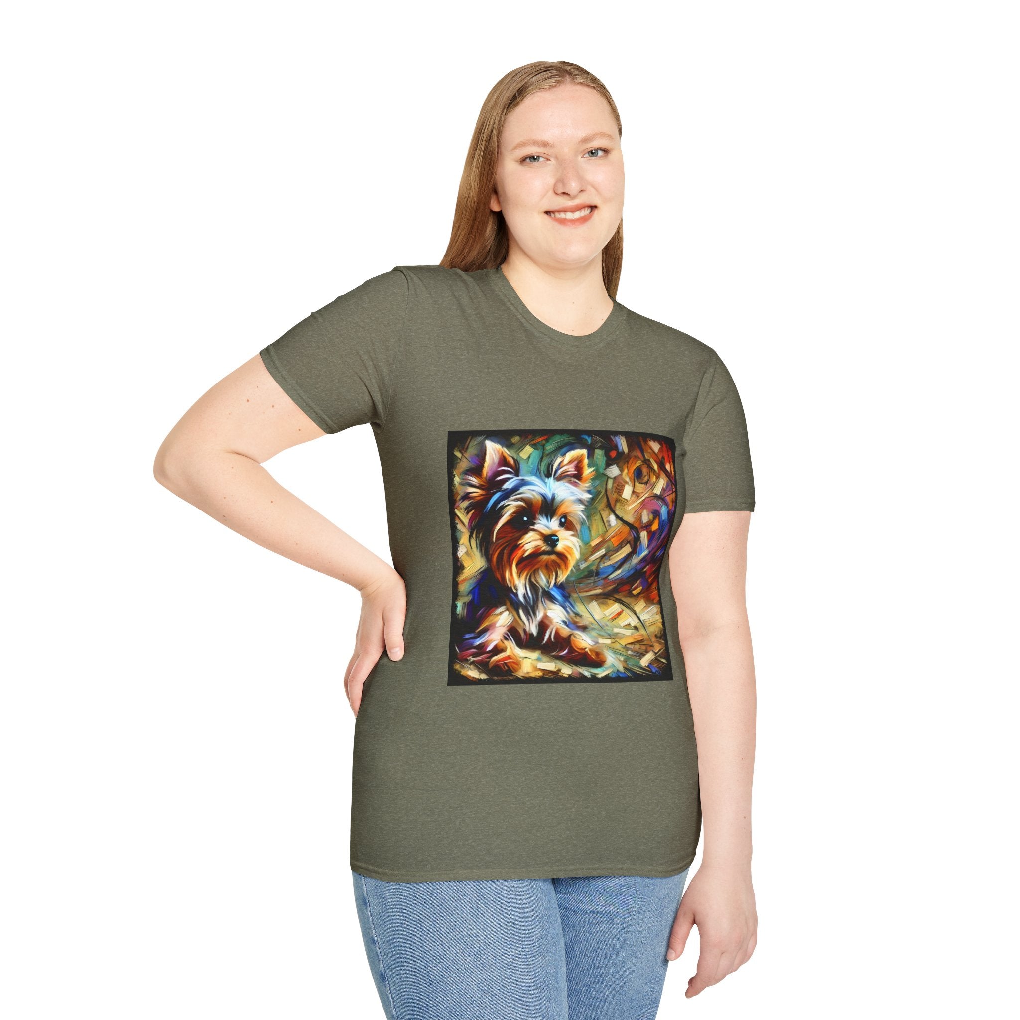 Yorkshire Terrier Multicolored Classic | Unisex Dog T-Shirt