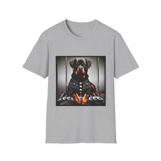 Rottweiler Fashion Icon design dog lover unisex t-shirt in sport grey