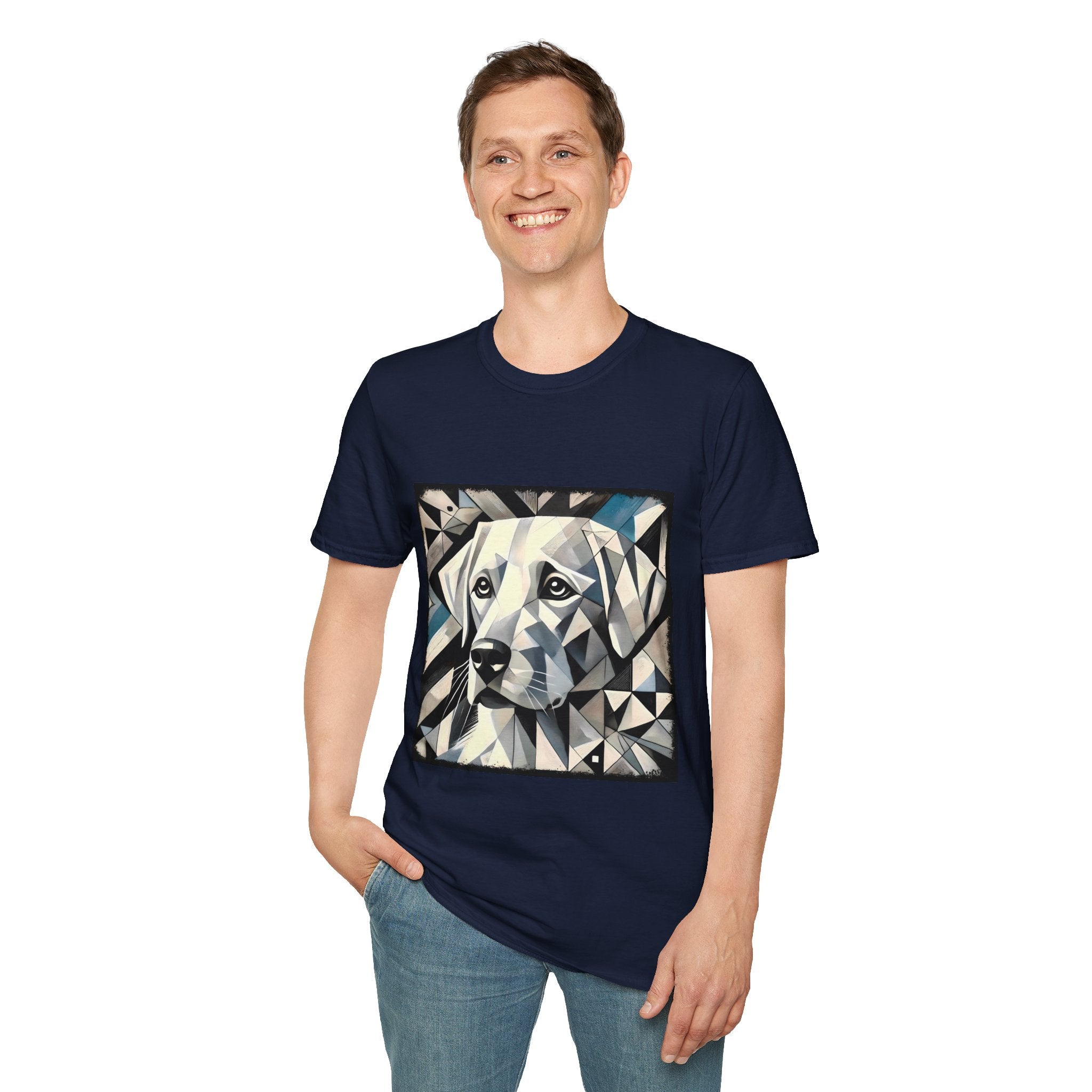 Labrador Retriever White Geometric | Unisex Dog T-Shirt