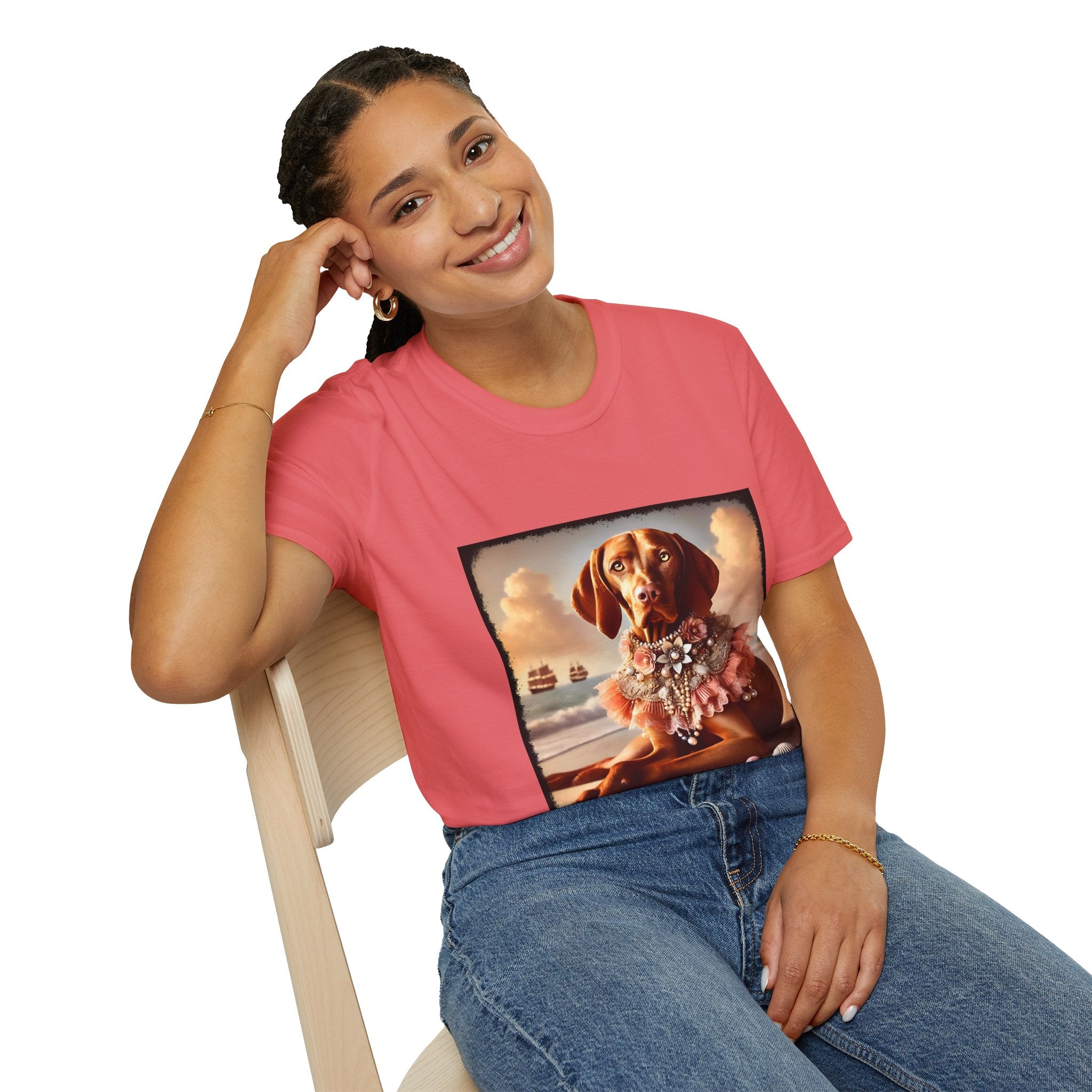 Vizsla Beach Beauty | Unisex Dog T-Shirt