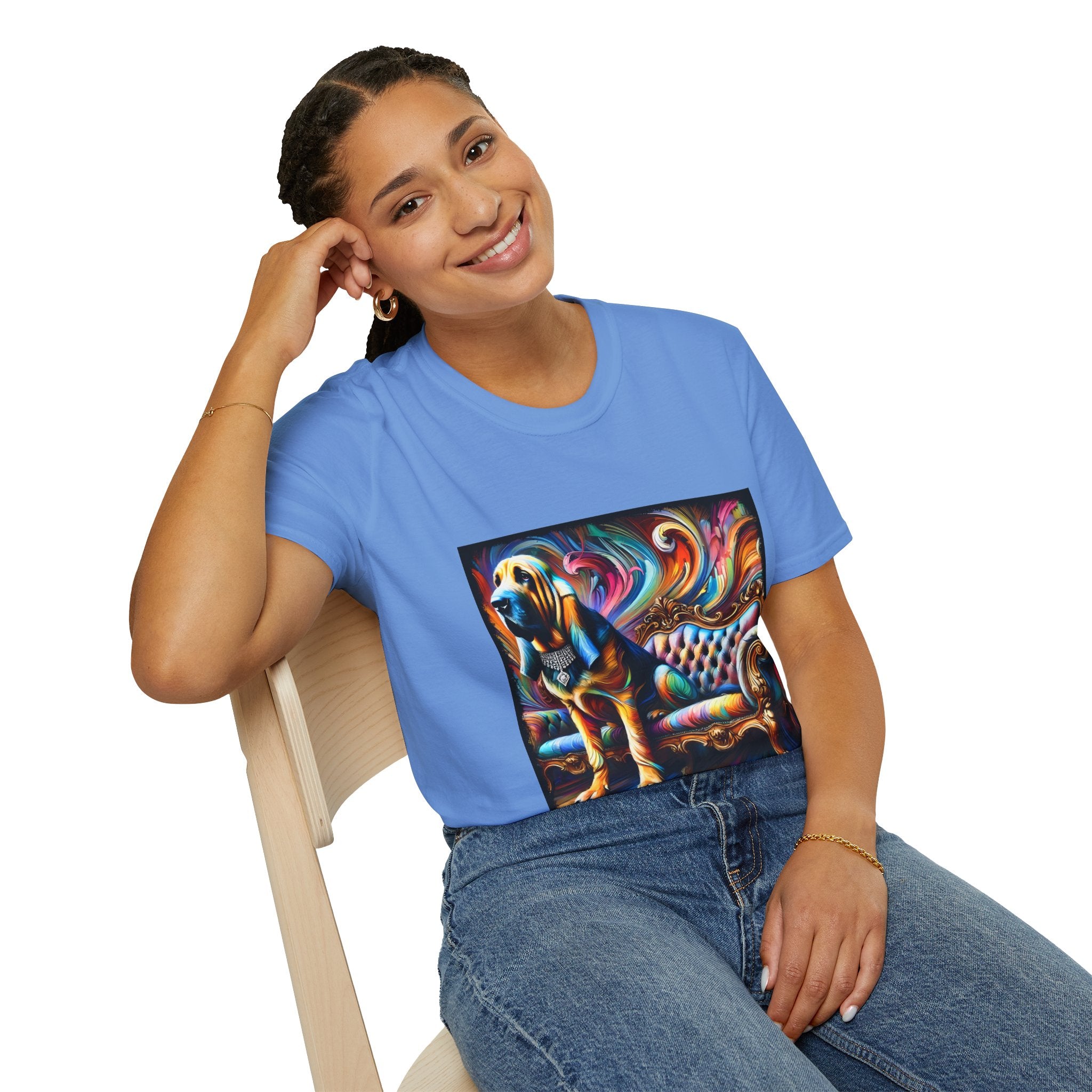 Bloodhound Vivid Swirl | Unisex Dog T-Shirt