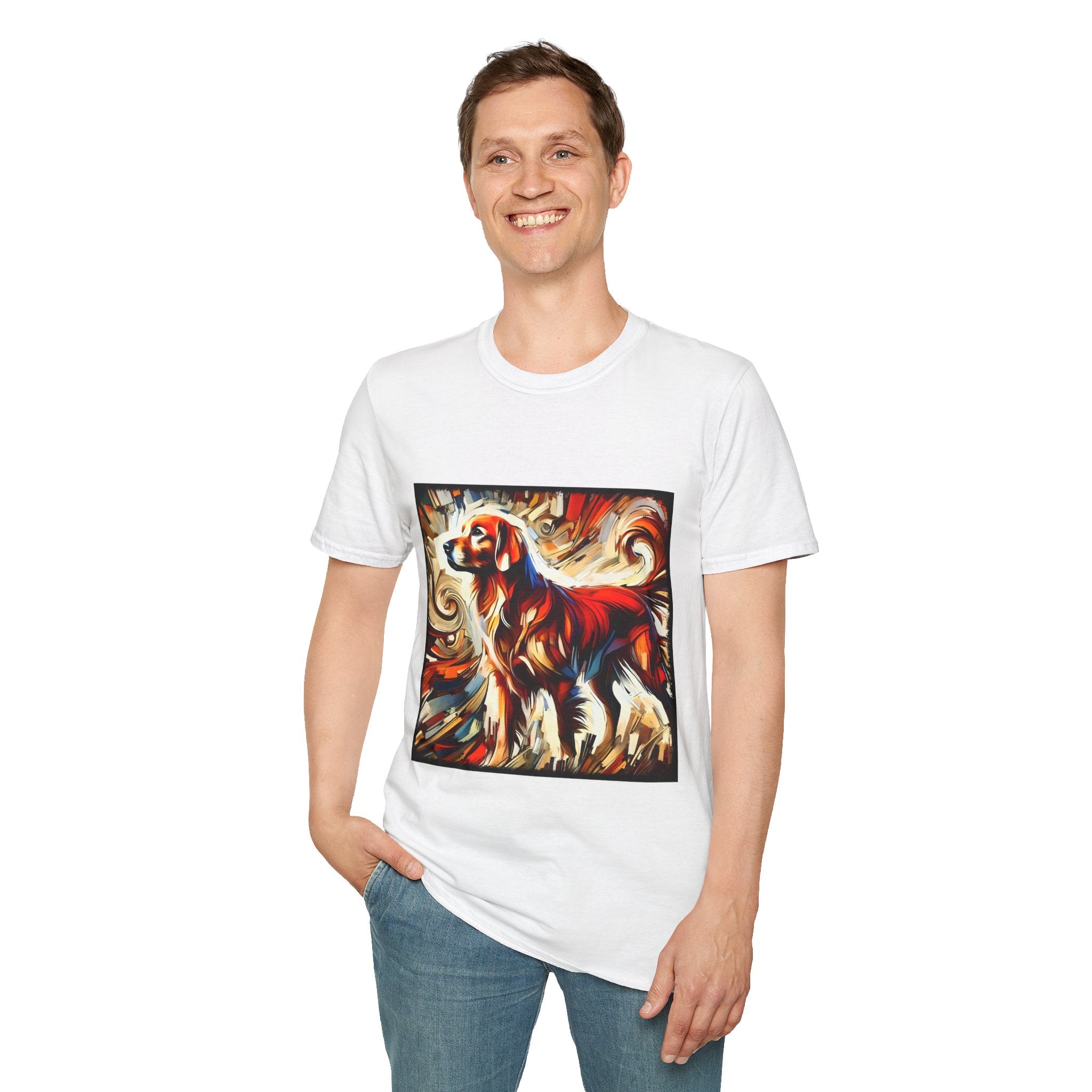 Golden Retriever Shirt | Bold Red Classic Dog Lover Tee