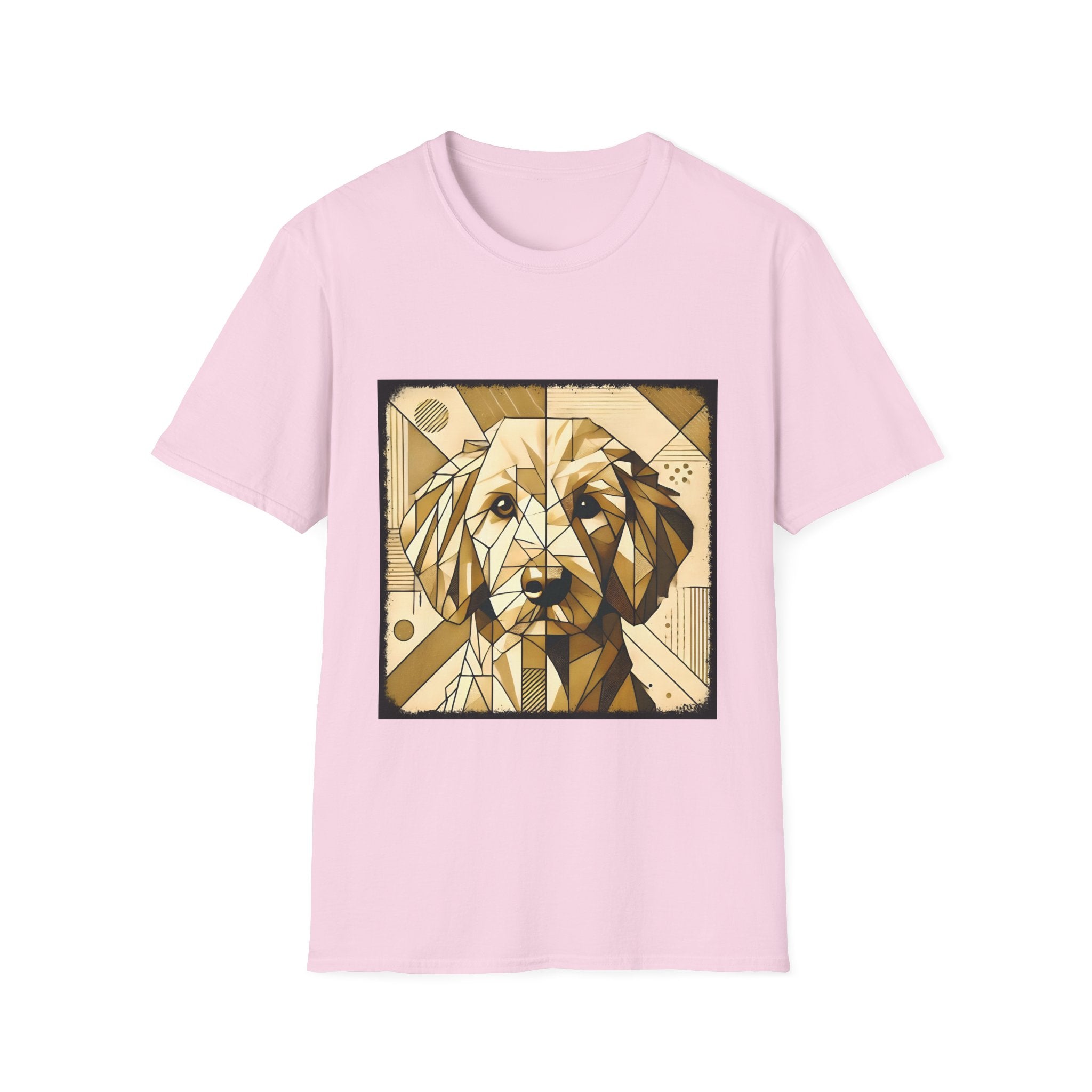 Golden Retriever Shirt | Golden Geometric Design