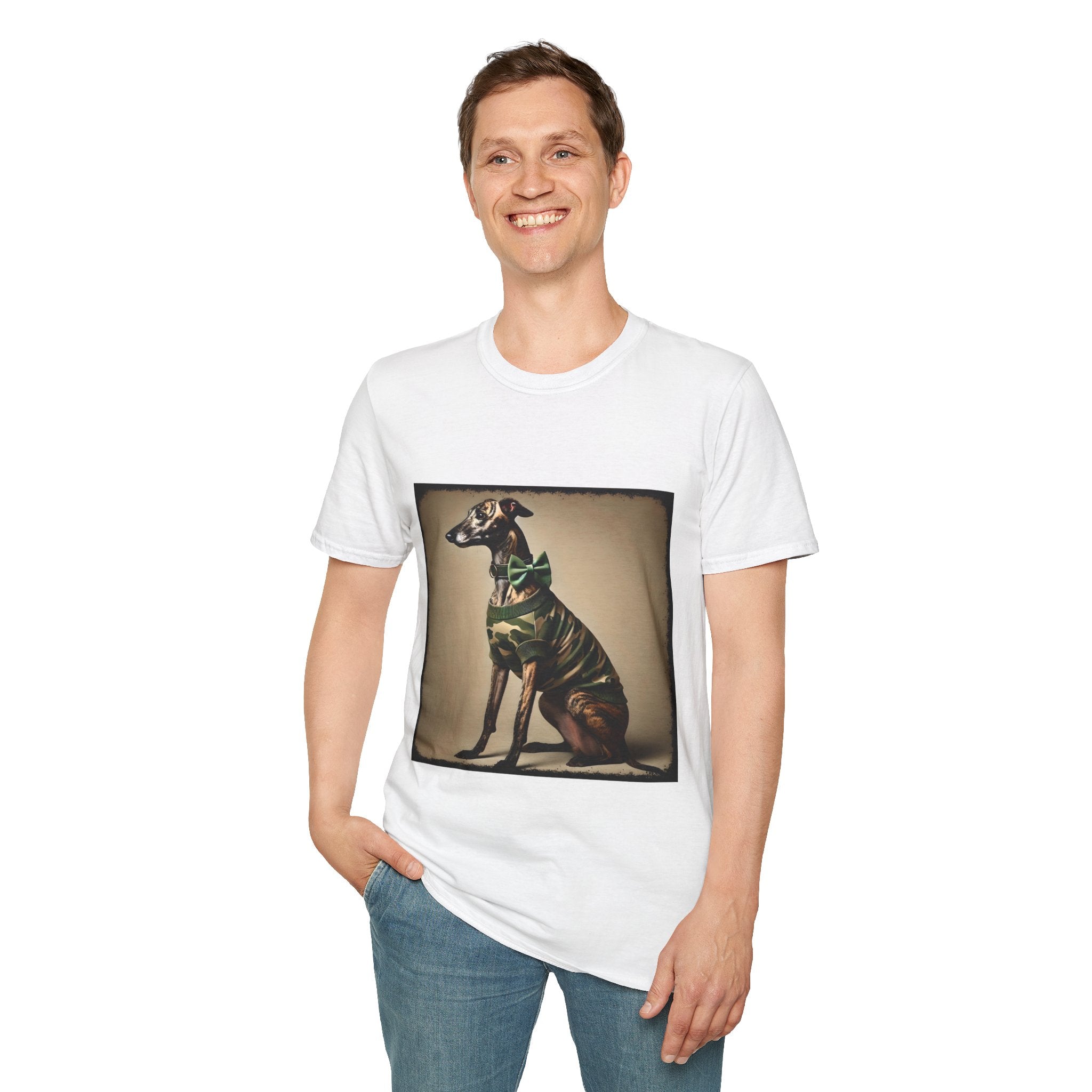 Greyhound Brindle Camo Cutie | Unisex Dog T-Shirt