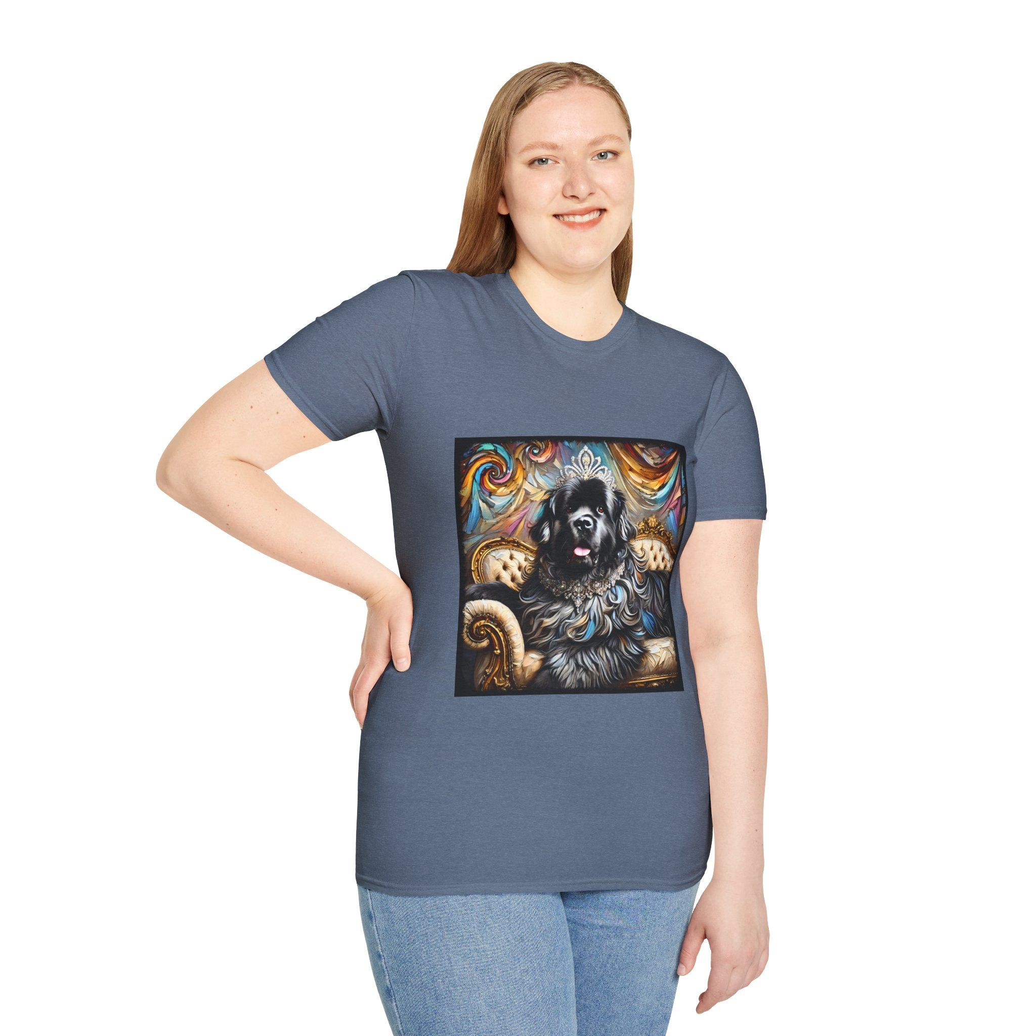 Newfoundland Diamond Diva Swirl | Unisex Dog T-Shirt