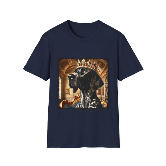 German Shorthaired Pointer King Supreme design dog lover unisex t-shirt in navy