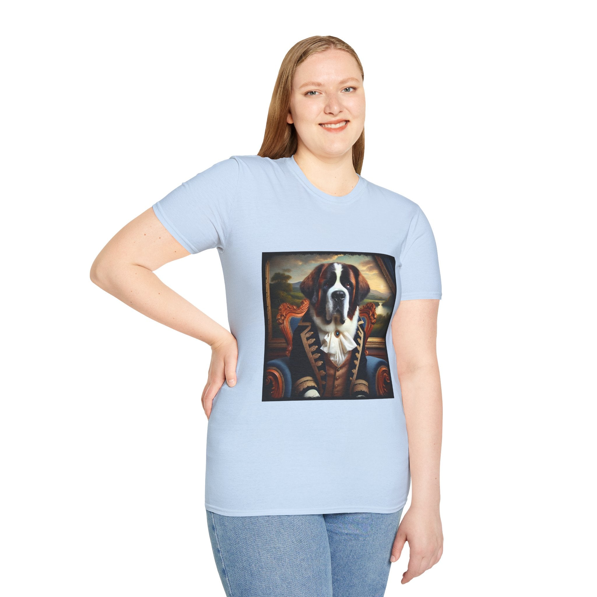 Saint Bernard Dashing Duke | Unisex Dog T-Shirt