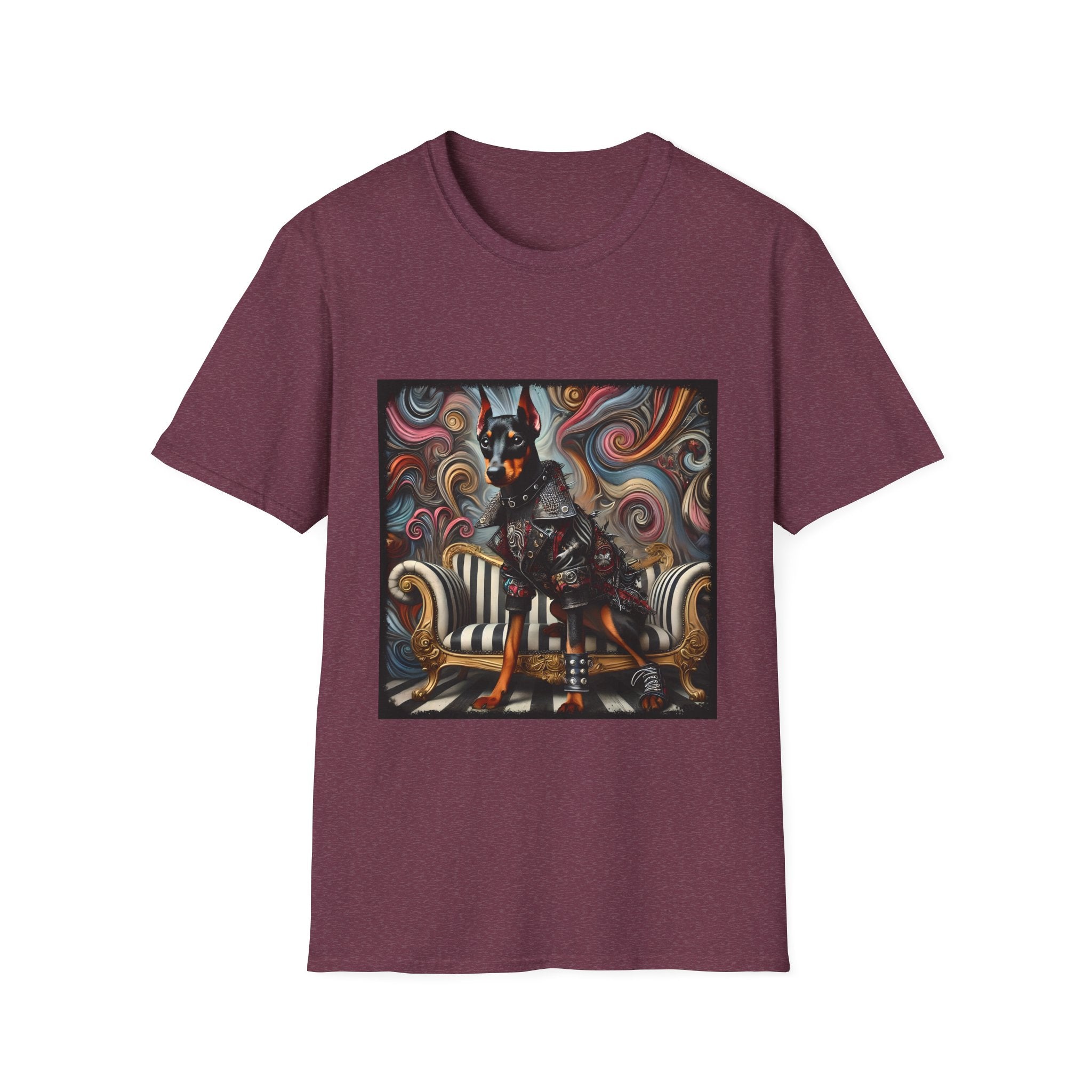 Doberman Pinscher Edgy Rocker | Unisex Dog T-Shirt