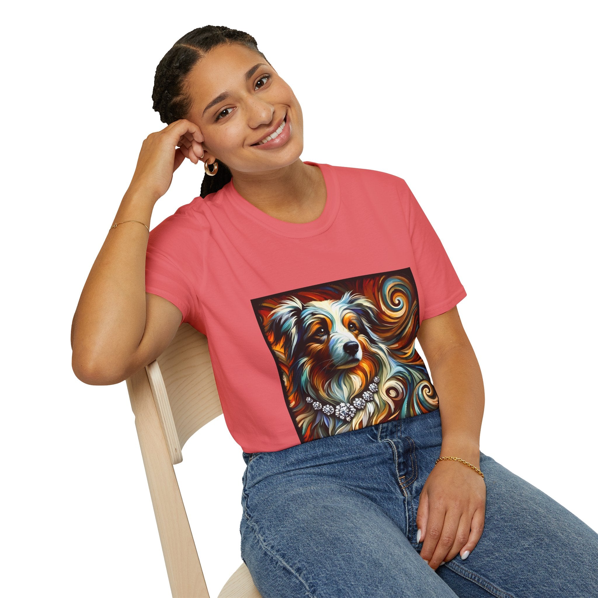 Australian Shepherd Diamond Swirl | Unisex Dog T-Shirt