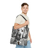 Golden Retriever Tote Bag | B&W Bold Eyes Dog Lover Gift